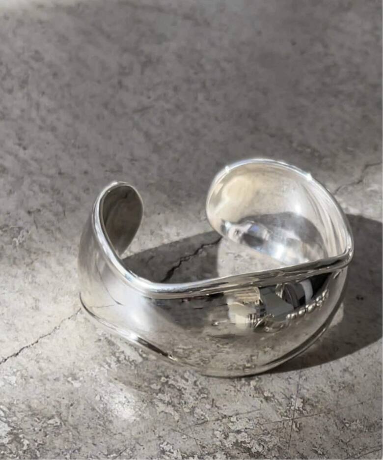 追加》BASENOTES/ ベースノート CURVE BANGLE N-H016（ブレスレット 