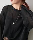 《追加予約》BASENOTES / ベースノート 65cm tiny chain heart NC BN-H006