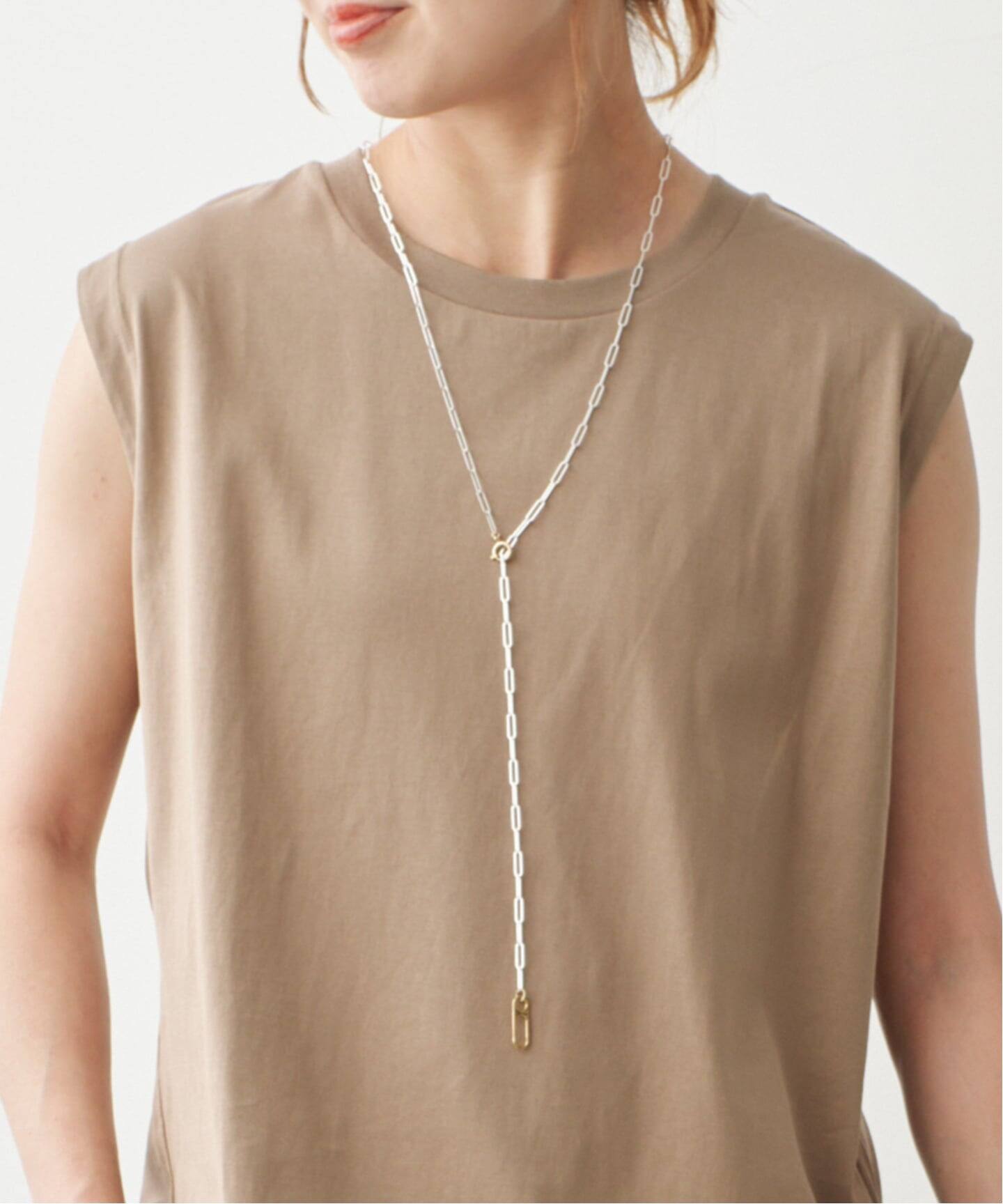 Soierie / ソワリー Clip frame necklace（ネックレス）｜Spick & Span 