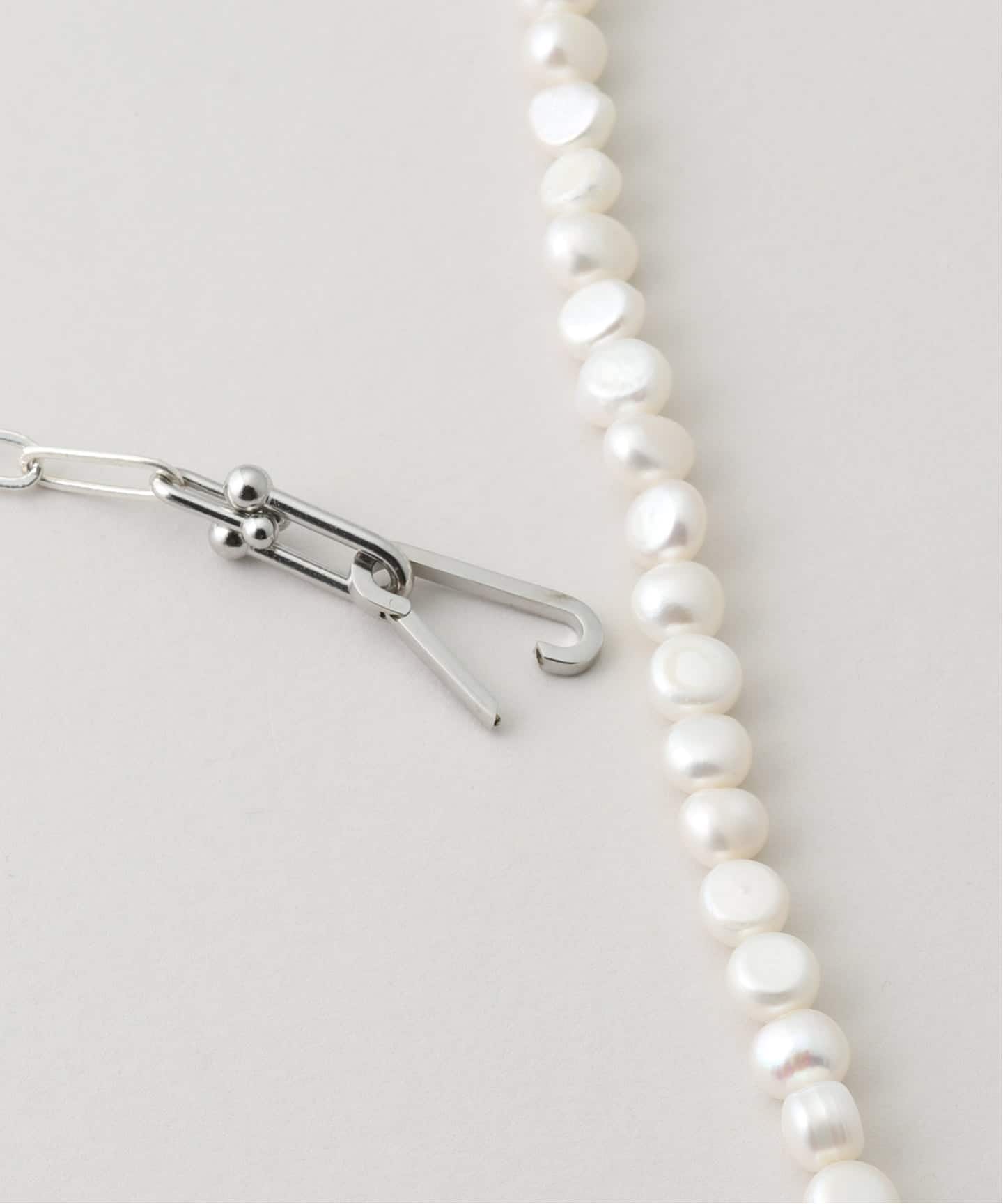 EO / イオ Pearl&PC Chain Lariat Necklace with O（ネックレス