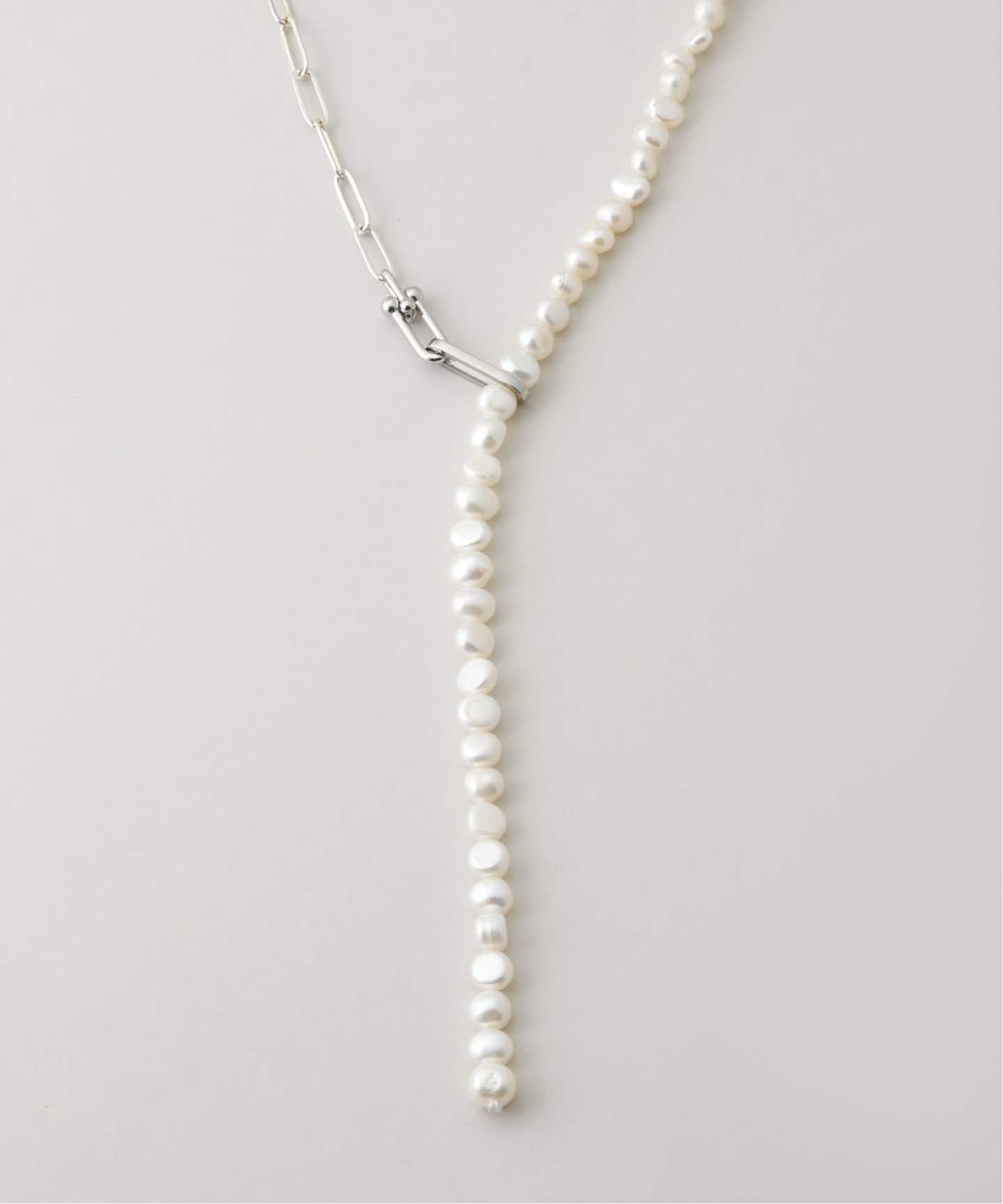 Spick and Span【EO / イオ】 パールネックレス EO / イオ Pearl&PC Chain Lariat Necklace with O（ネックレス