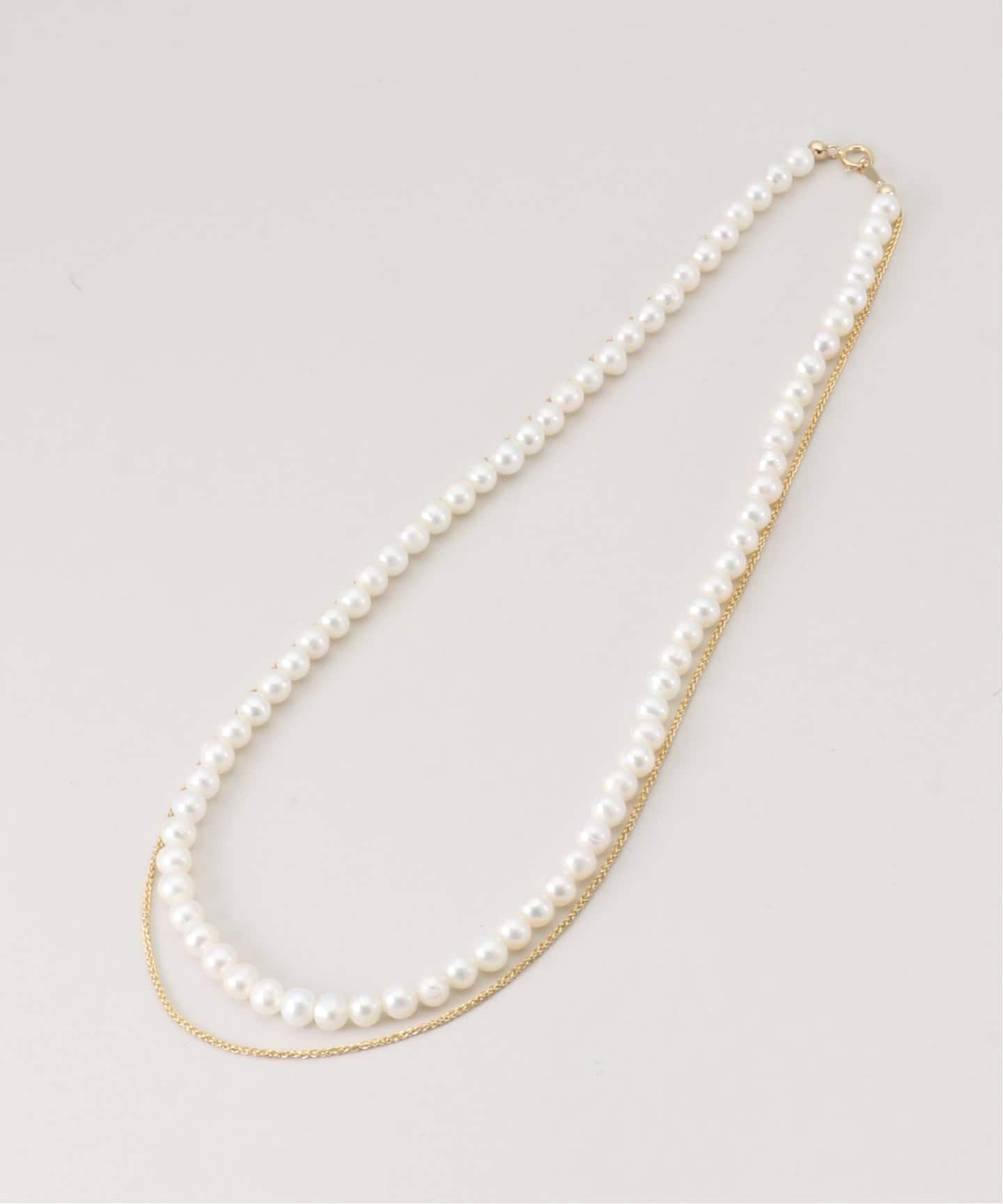 jour couture / ジュール クチュール 別注パール*チェーンネックレス