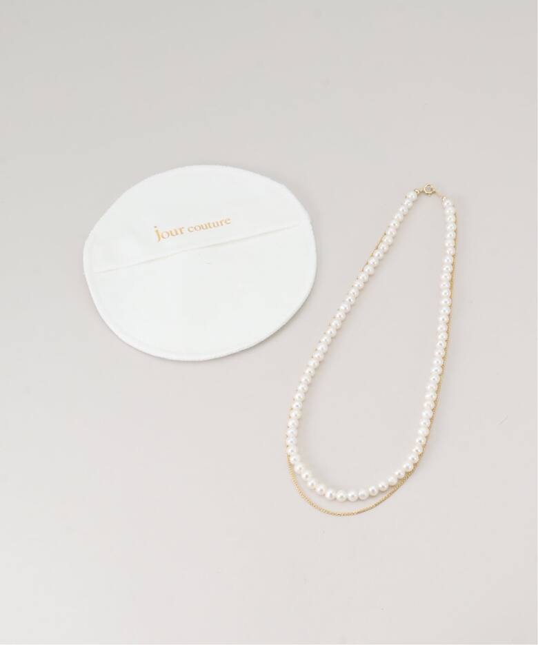 jour couture / ジュール クチュール 別注パール*チェーンネックレス 