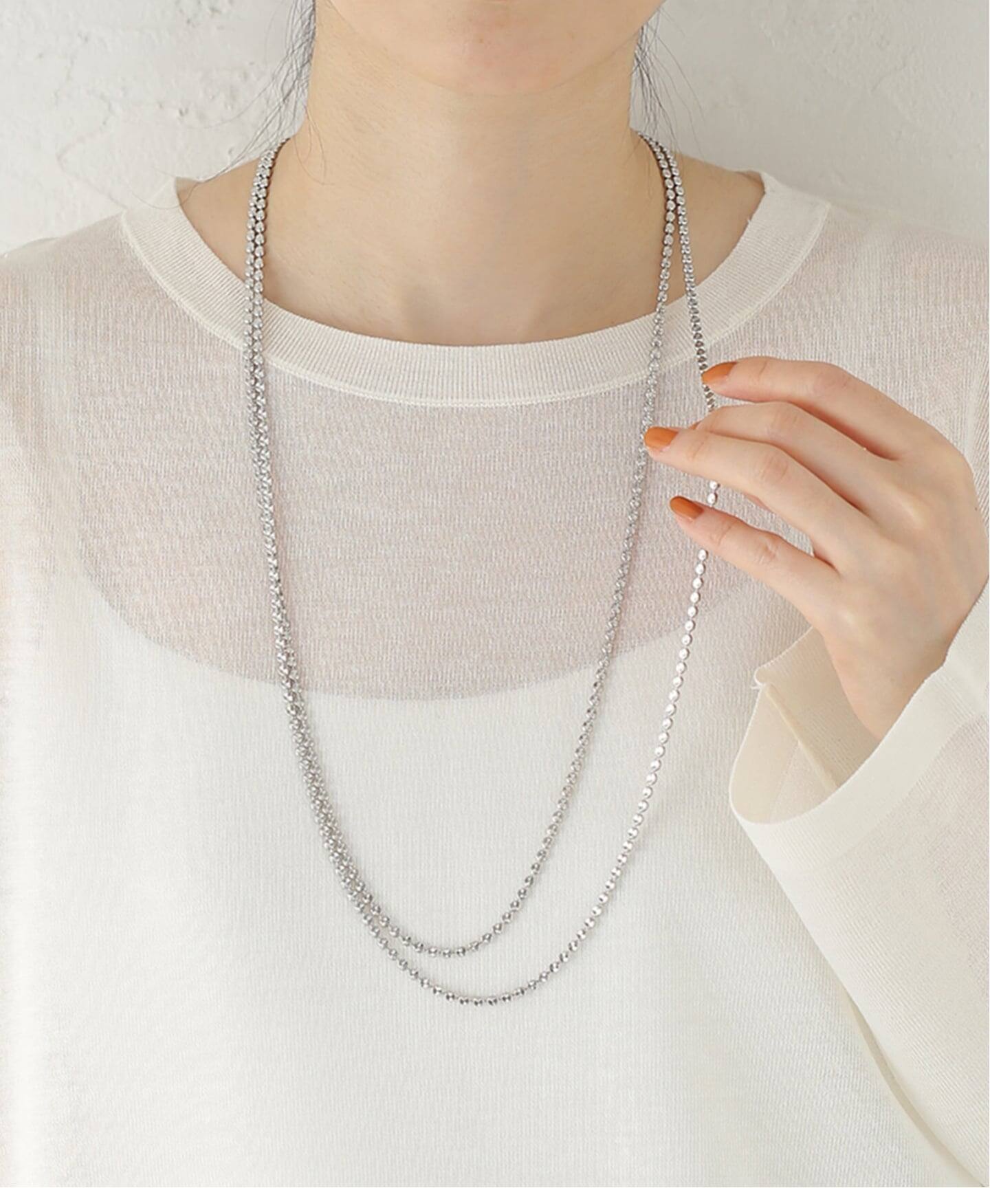 EO / イオ BALL CHAIN LONG NECKLACE（ネックレス）｜Spick & Span 
