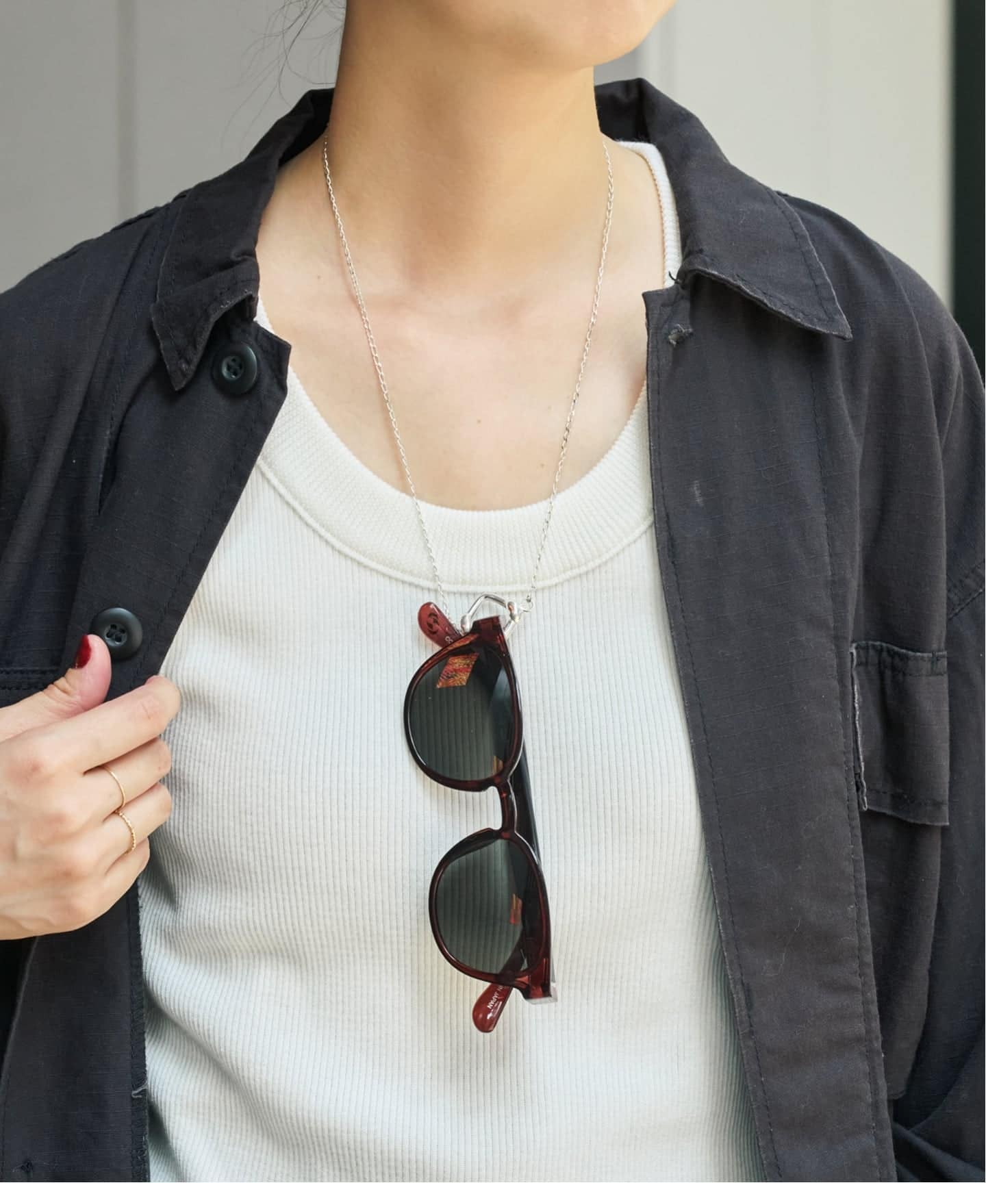 BASENOTES ベースノート 新品 ネックレス spick and span 別注》BASENOTES / ベースノート グラスフォルダーネックレス