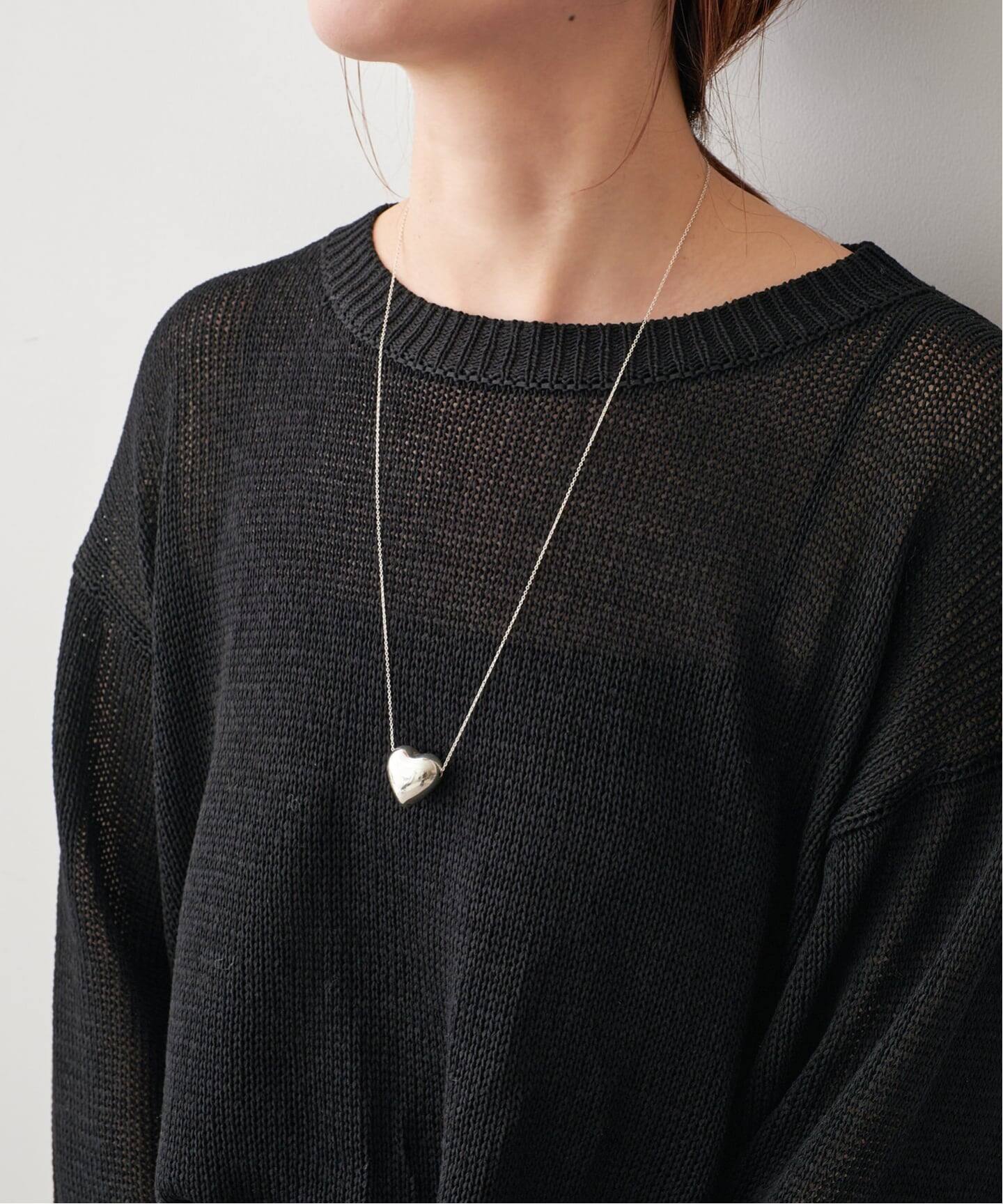 追加3》BASENOTES / ベースノート 65cm tiny chain heart NC BN-H006