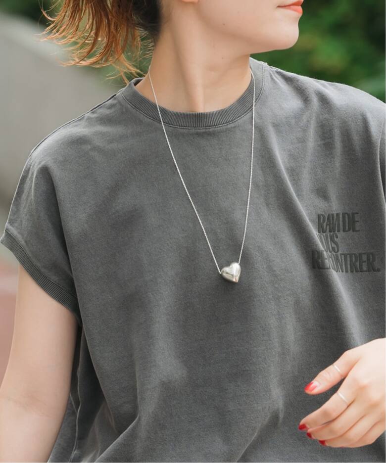 追加3》BASENOTES / ベースノート 65cm tiny chain heart NC BN-H006 