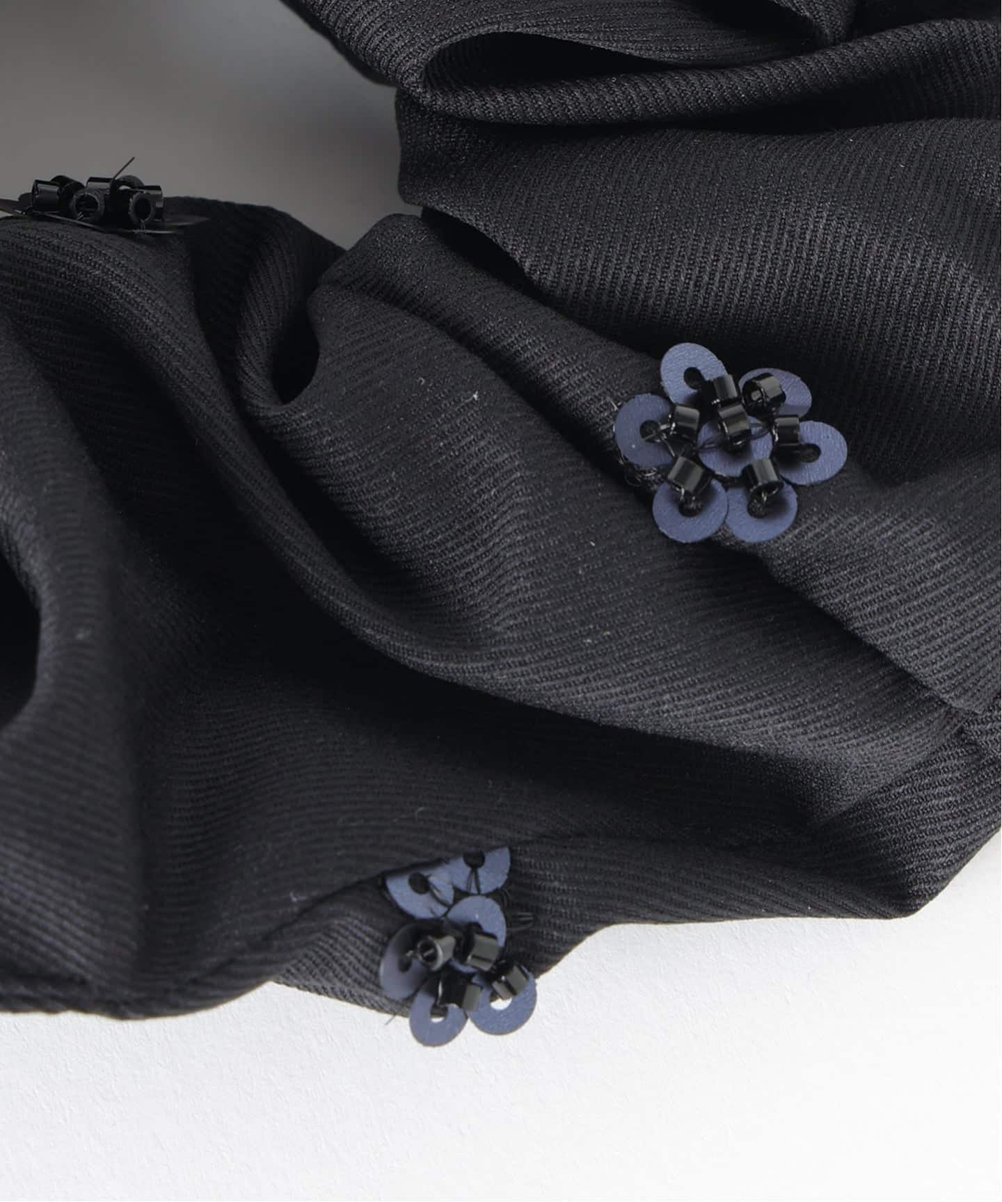 heyep Beaded Flower Scrunchie ブラック 廃盤 美品 heyep / ヘイップ Beaded Flower Scrunchie（ヘアアクセサリー）｜UBY