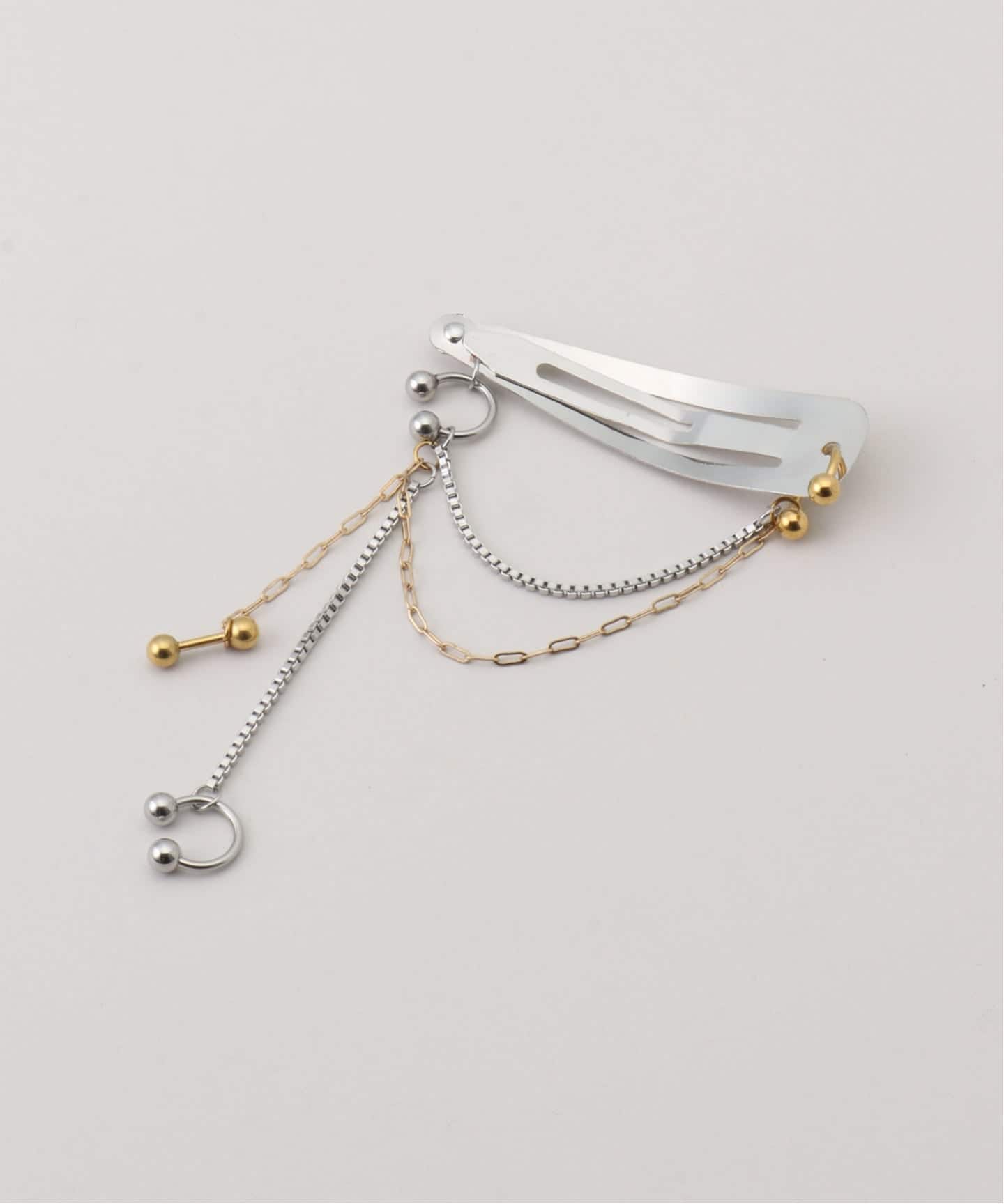 heyep / ヘイップ Pierced Chain Hair Clip 2piece（ヘアアクセサリー