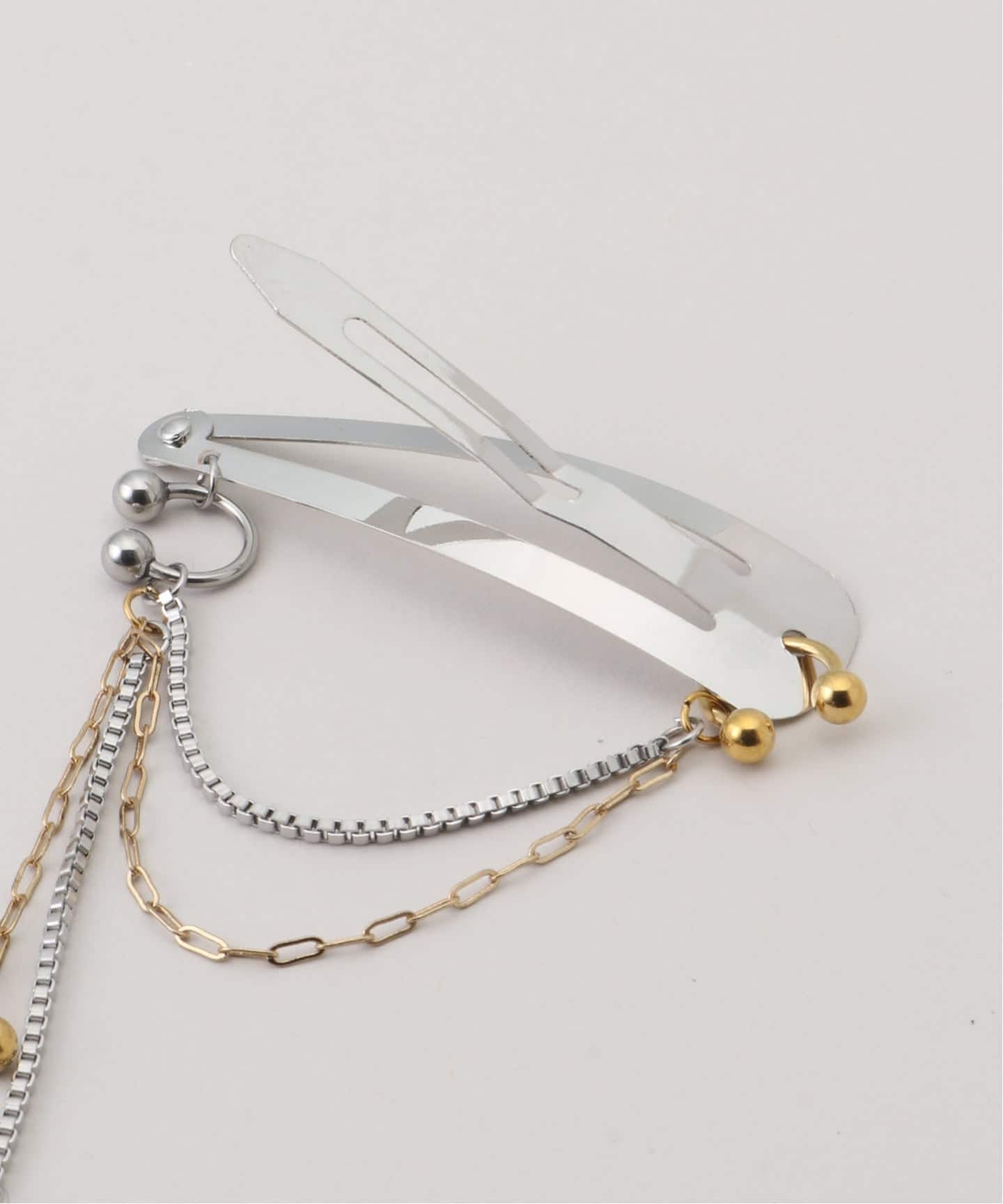 heyep / ヘイップ Pierced Chain Hair Clip 2piece（ヘアアクセサリー