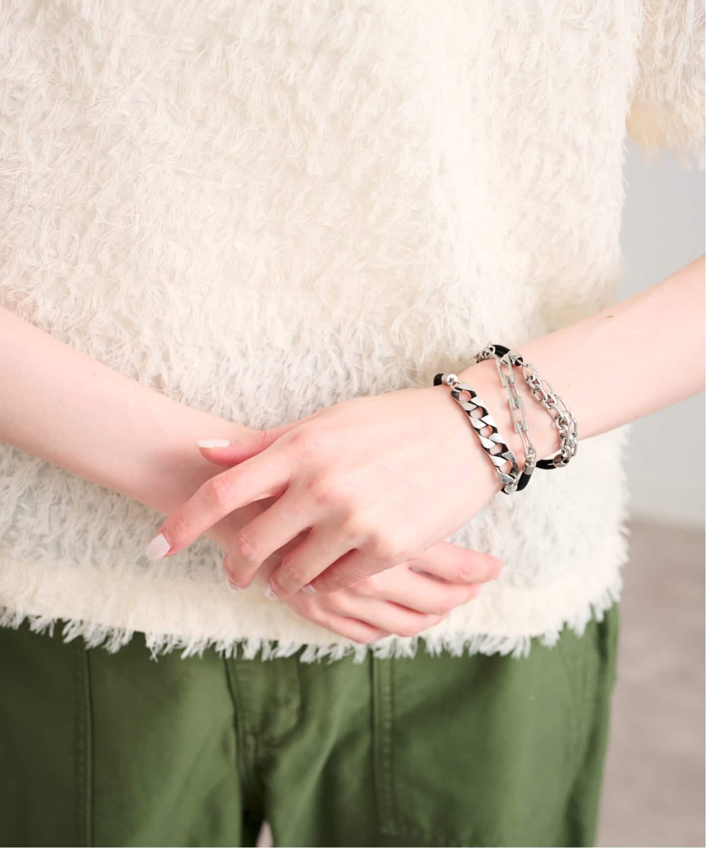 heyep / ヘイップ Chunky Chain Hair Ties 3piece（ヘアアクセサリー