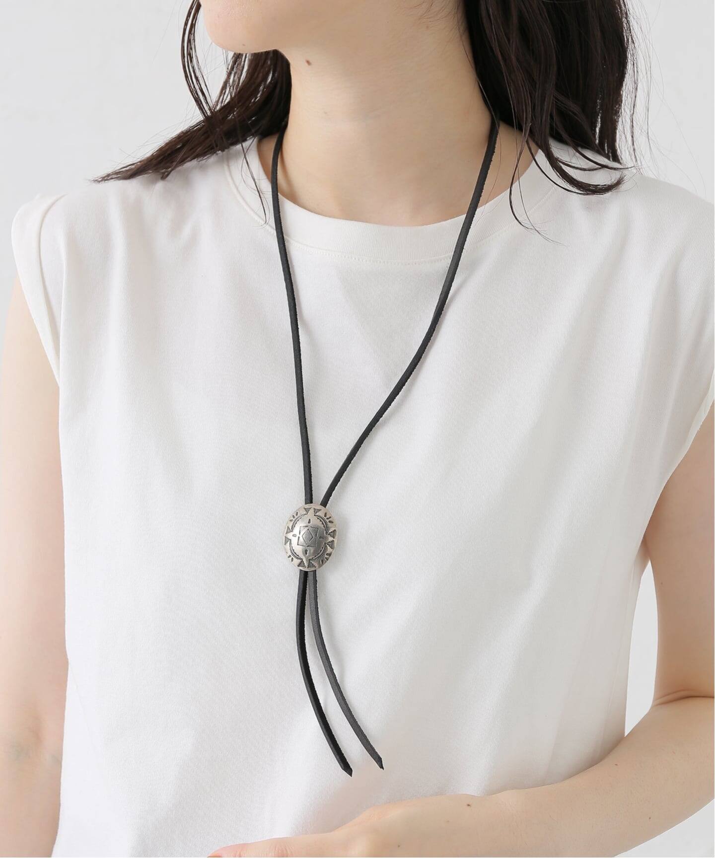 YUKETEN/ユケテン LEATHER BOLO TIE W CONCHO（その他アクセサリー