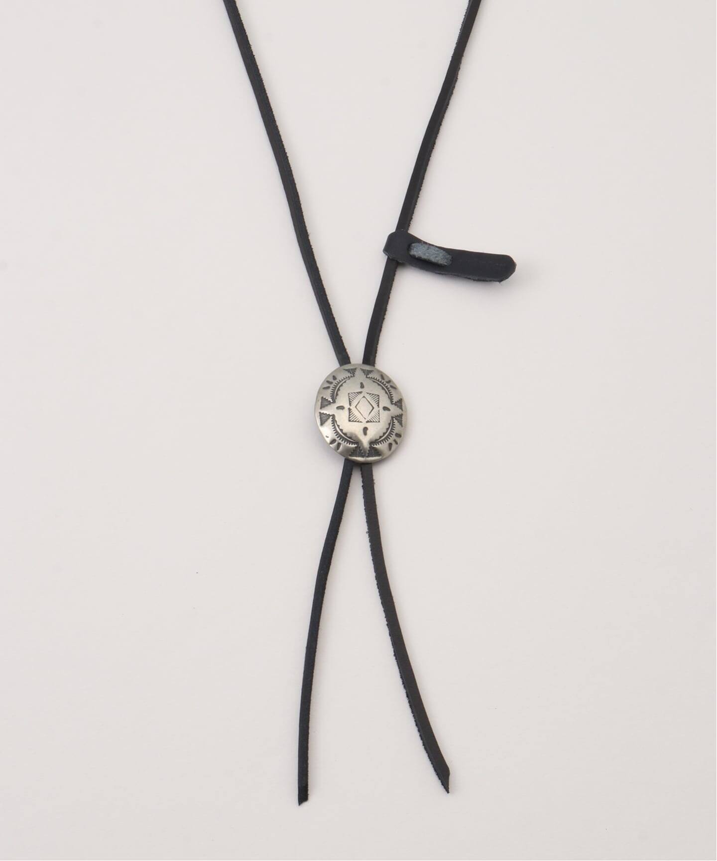 YUKETEN/ユケテン LEATHER BOLO TIE W CONCHO（その他アクセサリー 週末限定値下げYUKETEN LEATHER BOLO TIE フレームワーク