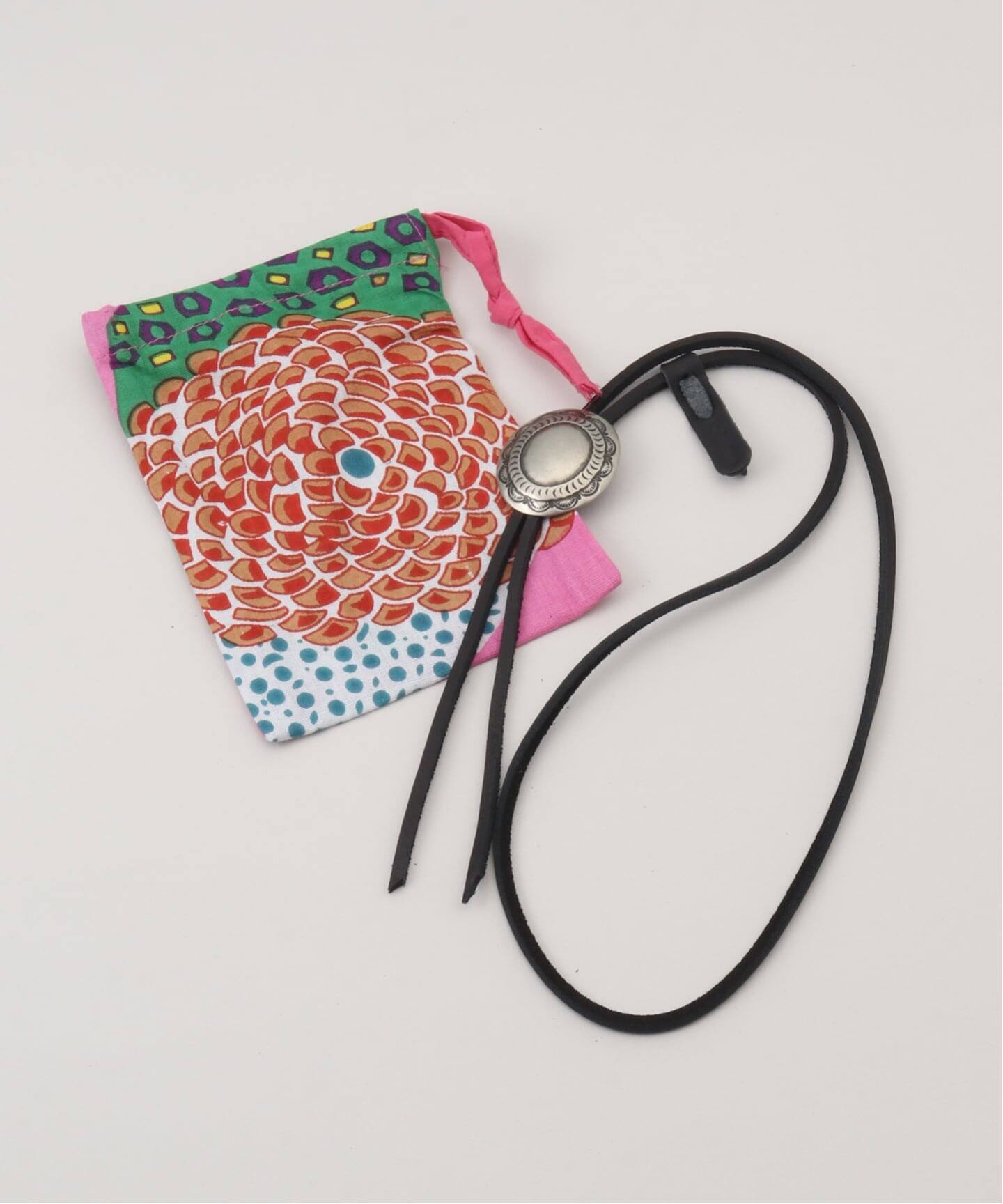 YUKETEN/ユケテン LEATHER BOLO TIE W CONCHO（その他アクセサリー 