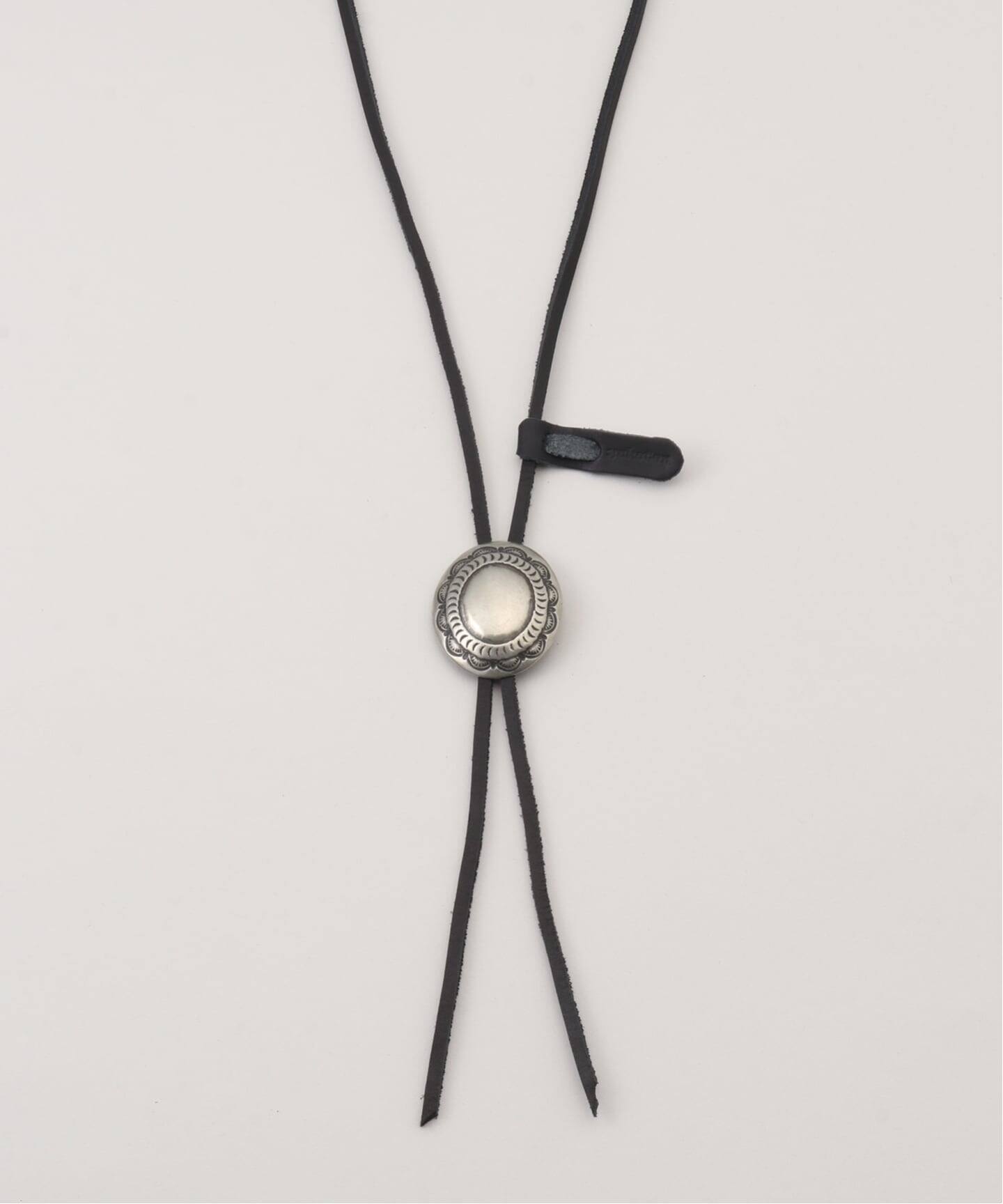 週末限定値下げ　YUKETEN LEATHER BOLO TIE フレームワーク YUKETEN/ユケテン LEATHER BOLO TIE W CONCHO（その他アクセサリー