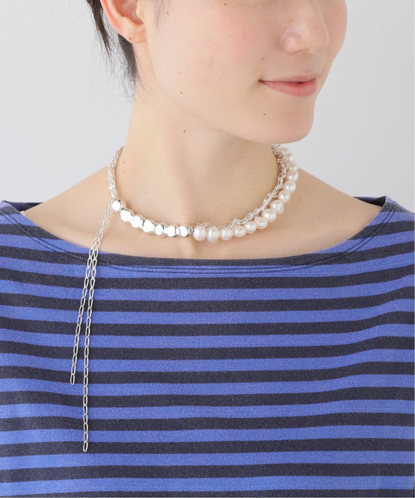 メ*0様 PREEKネックレス PREEK/プリーク Baroque pearl TSUBOMI dip asymmetr（ネックレス
