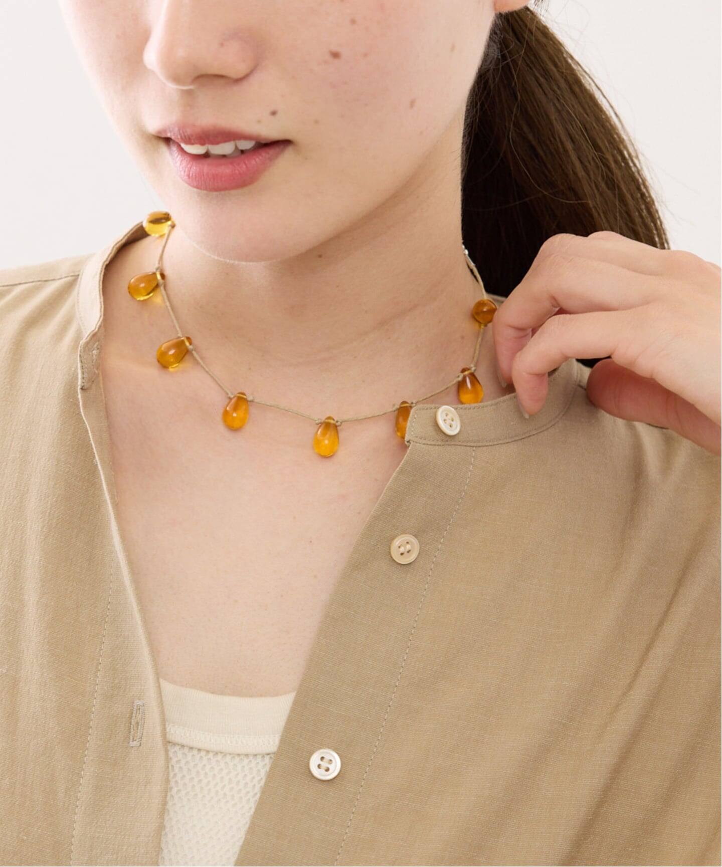 Sisi Joia NOUE ネックレス ベージュ イエロー sisi joia/シシジョイア NOUE NECKLACE（ネックレス）｜FRAMeWORK