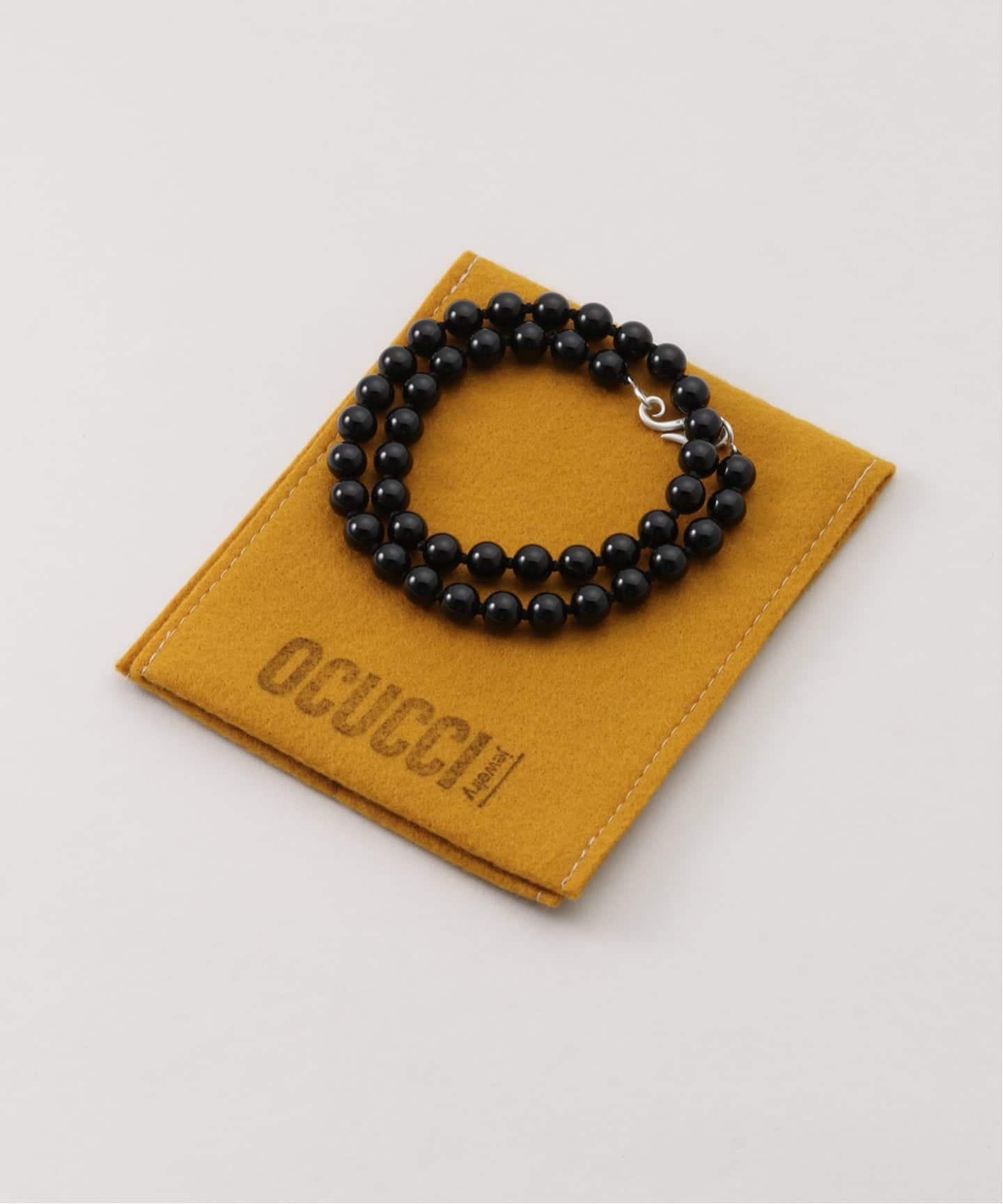 OCUCCI/オクチ STONE 8mm 43cm CHOKER ONYX ネックレス（ネックレス
