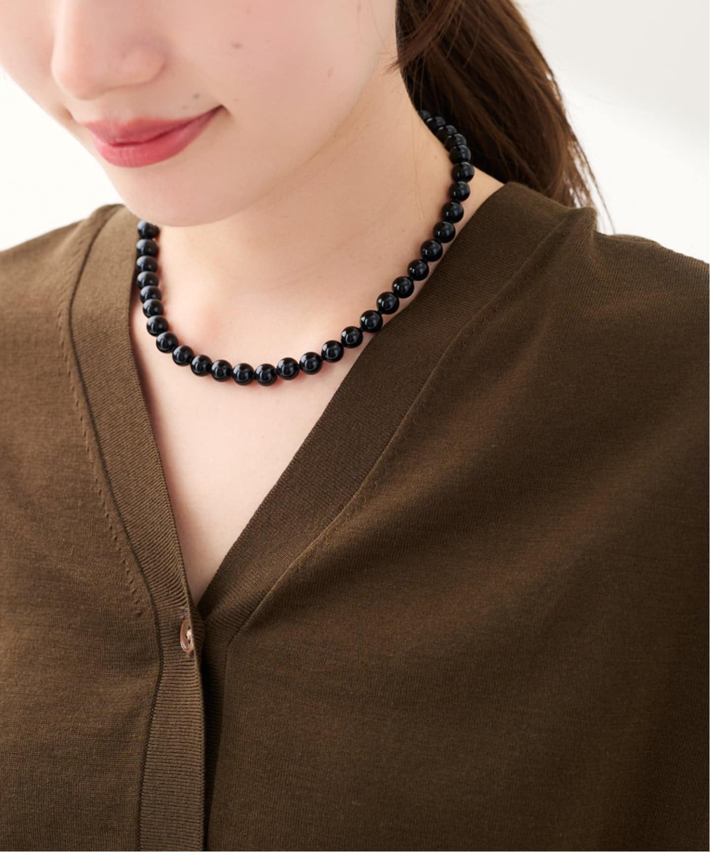 OCUCCI/オクチ STONE8mm 40CM CHOKER ONYX（ネックレス）｜FRAMeWORK