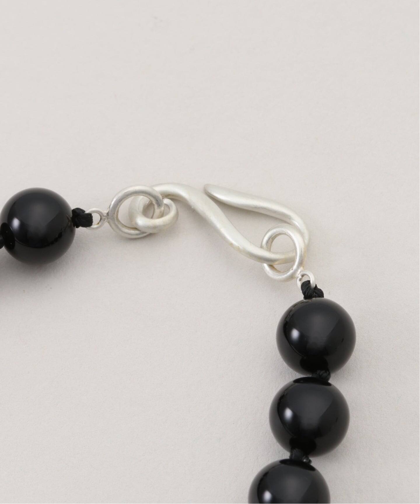 ≪追加≫OCUCCI/オクチ 別注STONE8mm 43CM CHOKER ONYX（ネックレス