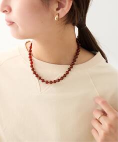 ≪追加≫OCUCCI/オクチ 別注STONE8mm 43CM CHOKER RED AGATE 