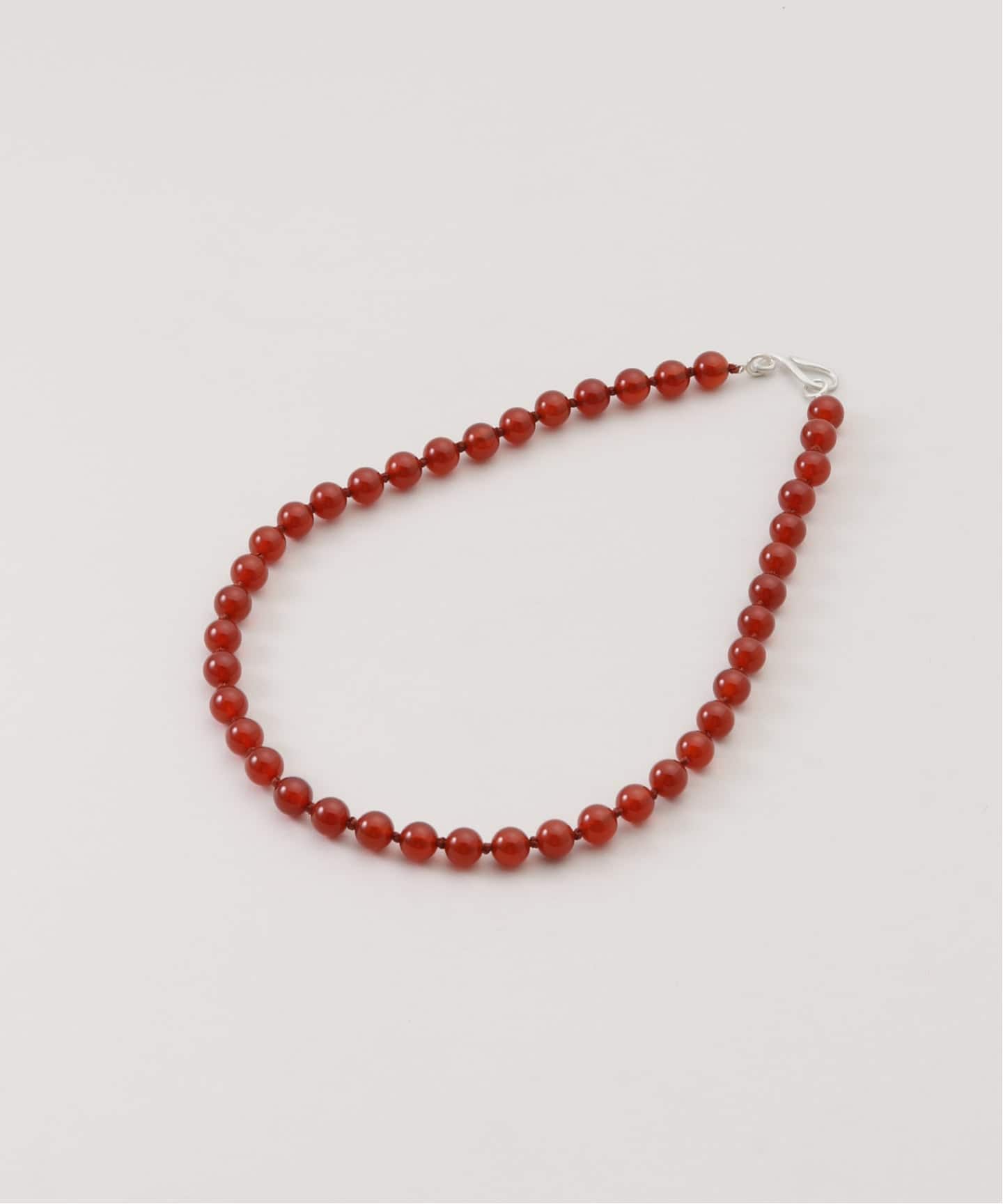 EarthWill IMSチューブ ネックレス 赤 ≪追加予約≫OCUCCI/オクチ 別注STONE8mm 43CM CHOKER RED AGATE