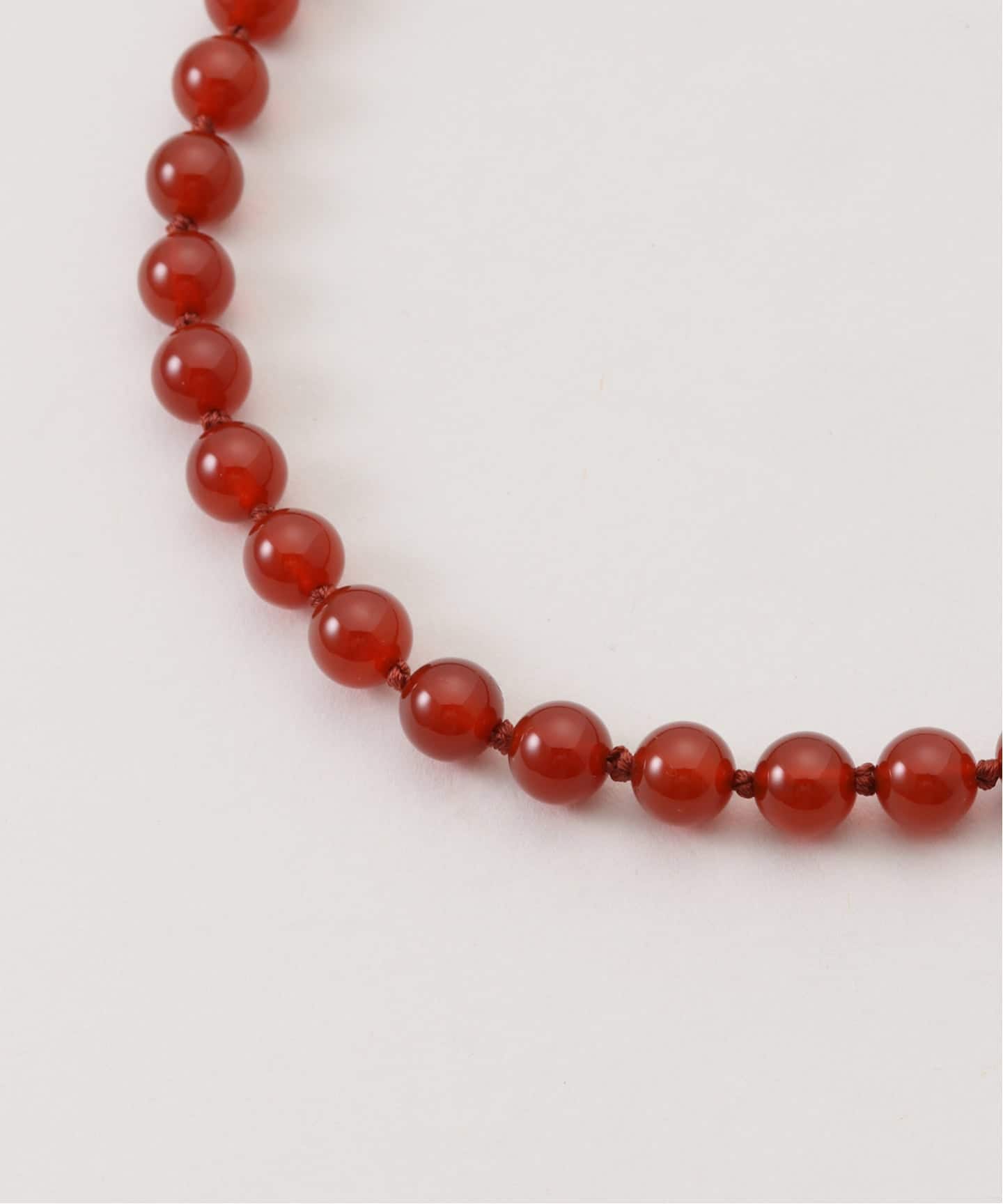 EarthWill IMSチューブ ネックレス 赤 ≪追加予約≫OCUCCI/オクチ 別注STONE8mm 43CM CHOKER RED AGATE