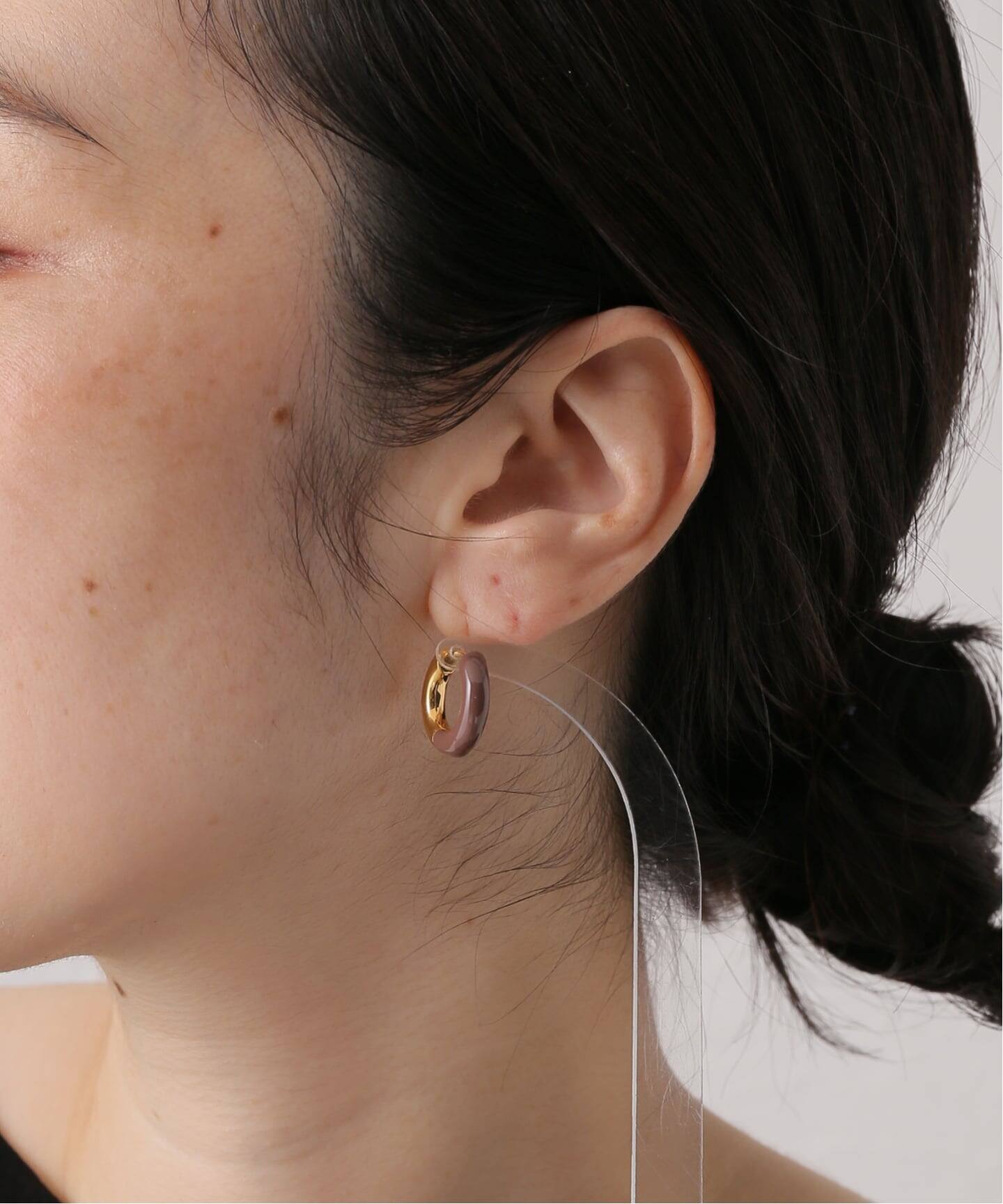 R.ALAGAN/ララガン DIPPED TINY ALL ROUND HOOPS（ピアス（両耳用
