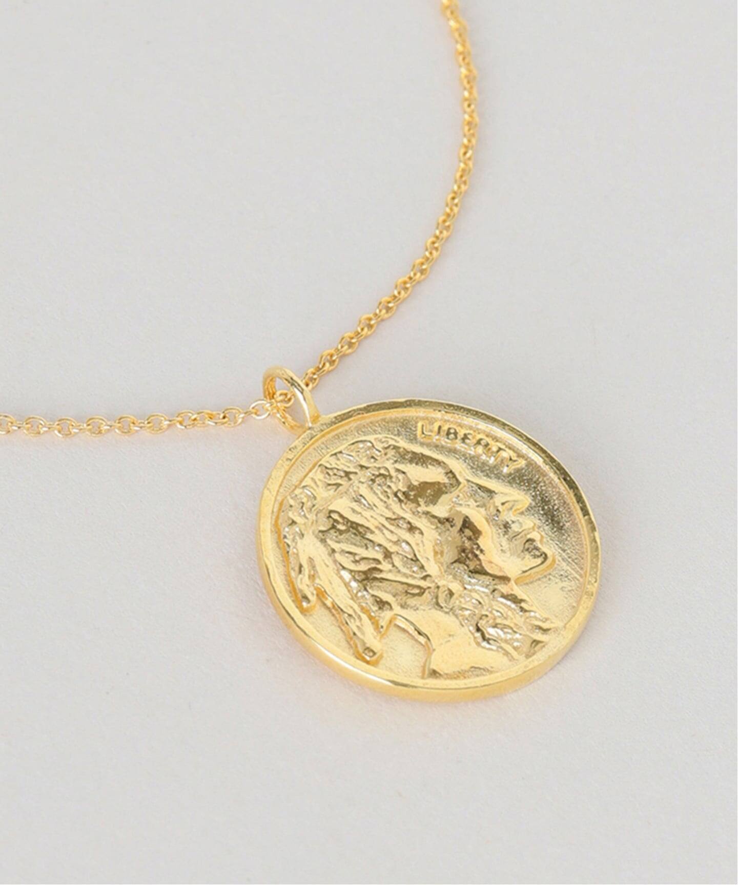 chibi jewels/チビジュエルズ Native Coin Medallion Necklace