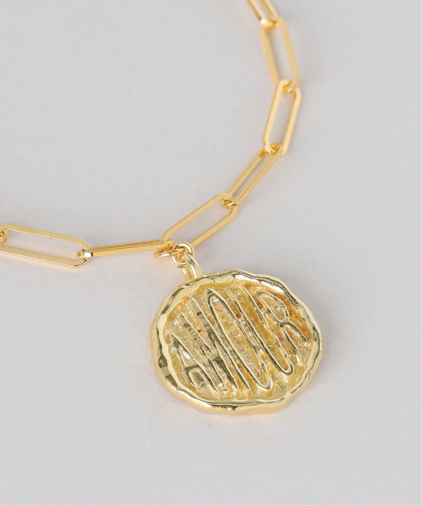 chibi jewels/チビジュエルズ Letter Coin Necklace（ネックレス