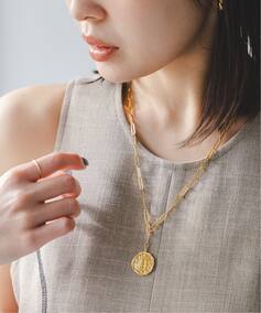 chibi jewels/チビジュエルズ Letter Coin Necklace（ネックレス 