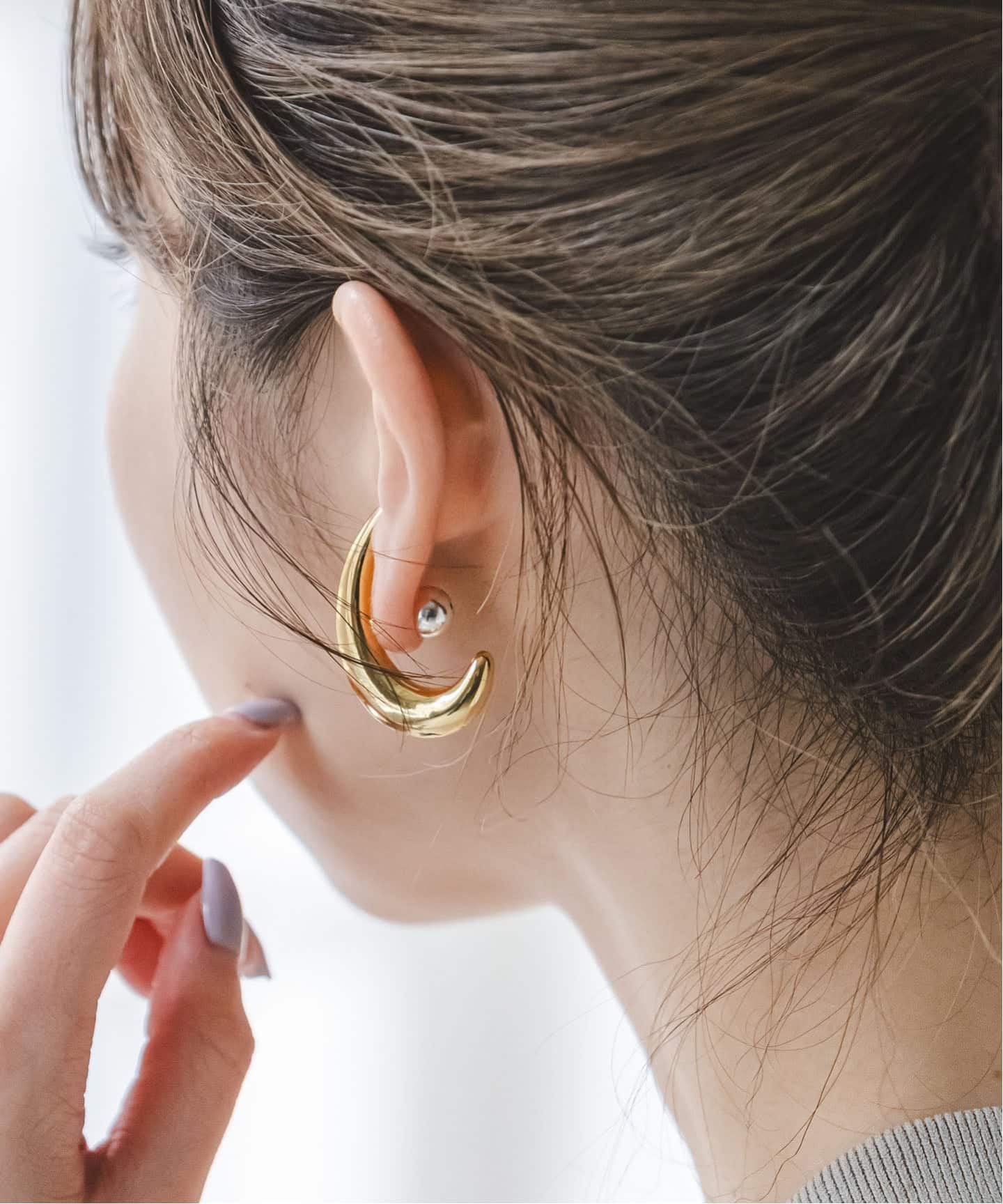 in mood/インムード CRESCENT pierce（ピアス（両耳用））｜NOBLE