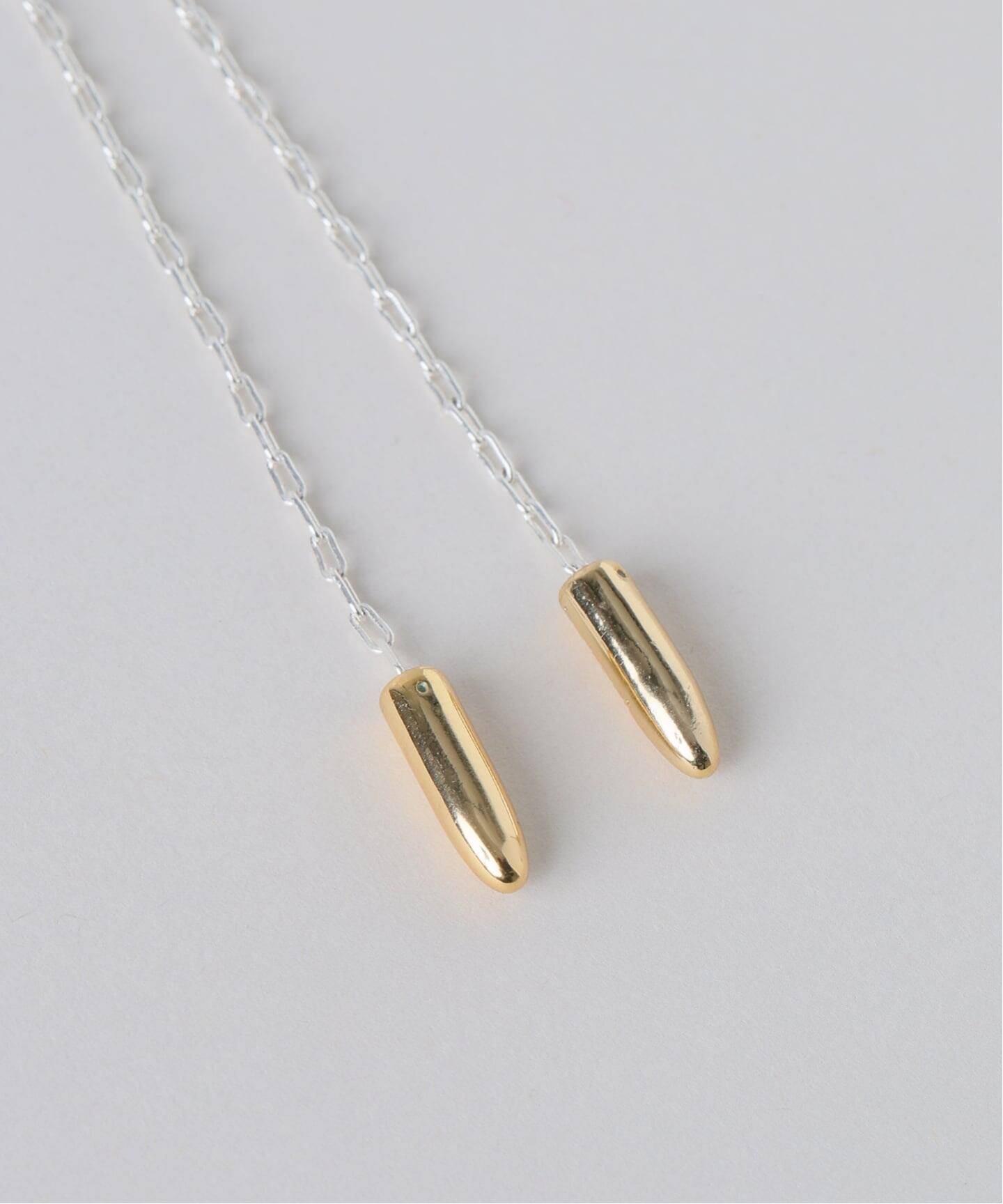 【 in mood 】 STONE-NECKLACE ゴールド in mood/インムード SLIDE chain necklace（ネックレス）｜NOBLE