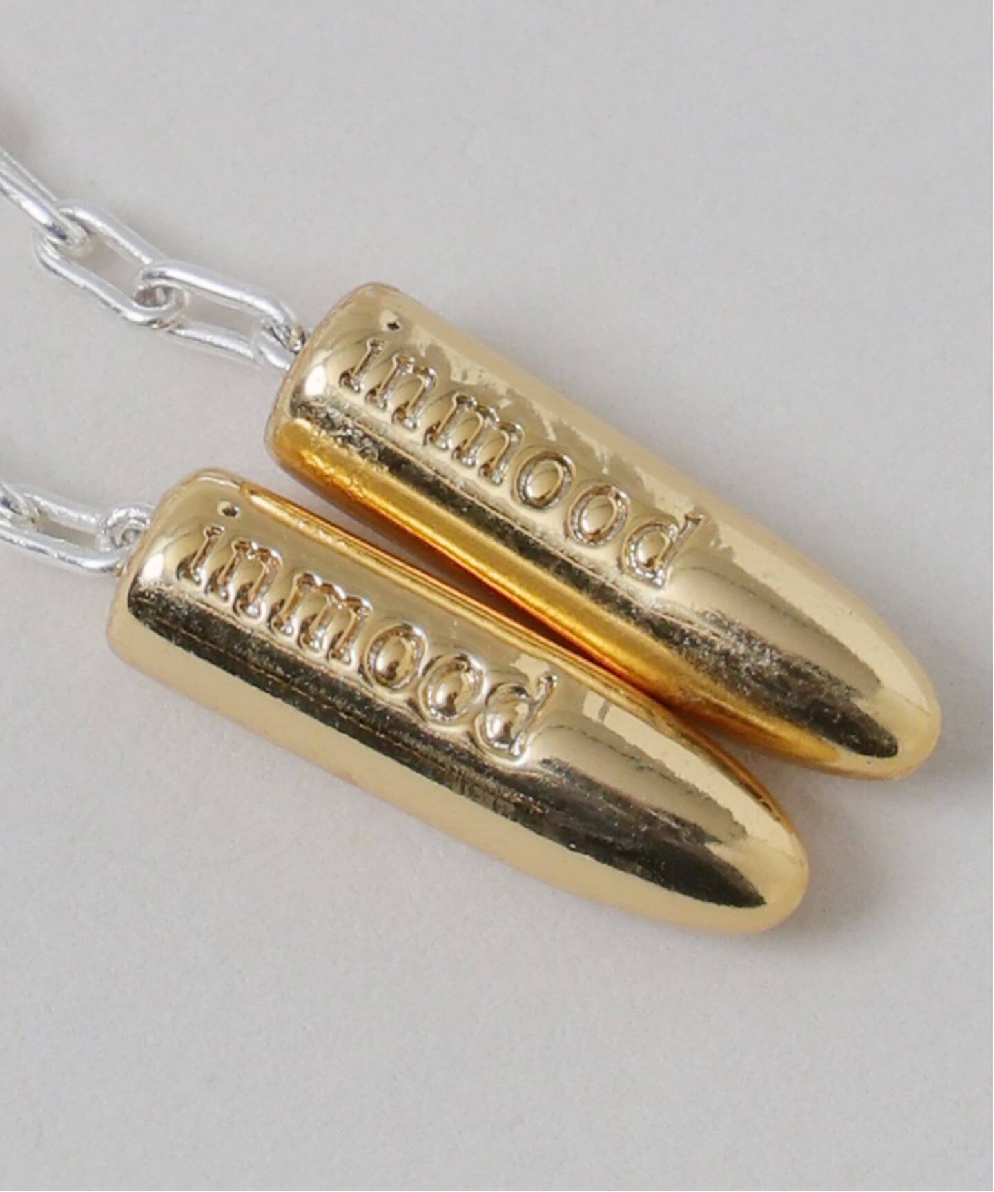 【 in mood 】 STONE-NECKLACE ゴールド in mood/インムード SLIDE chain necklace（ネックレス）｜NOBLE