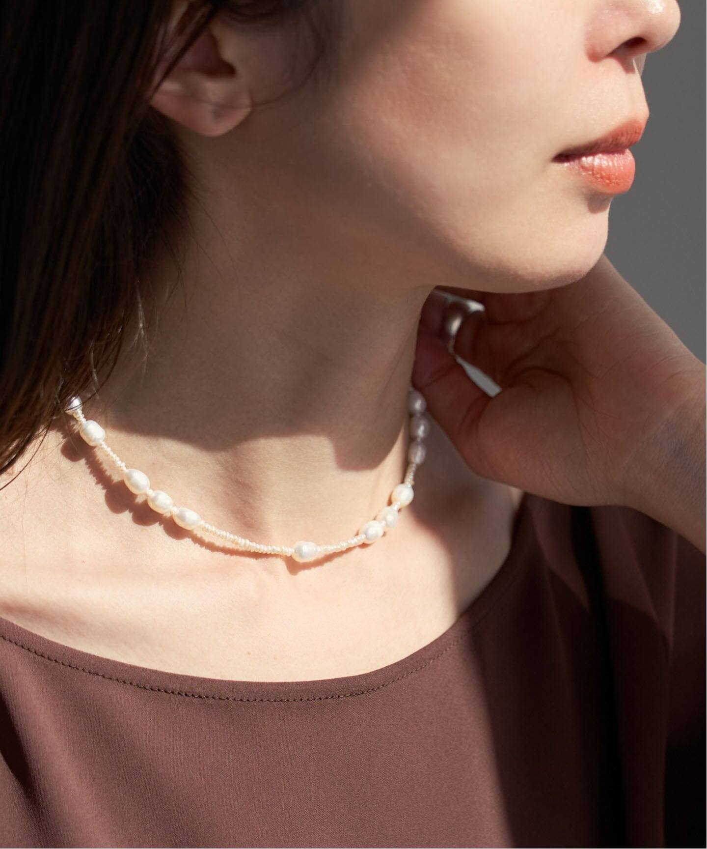 in mood/インムード BABY&RICEPRL 36cm choker（ネックレス）｜NOBLE 