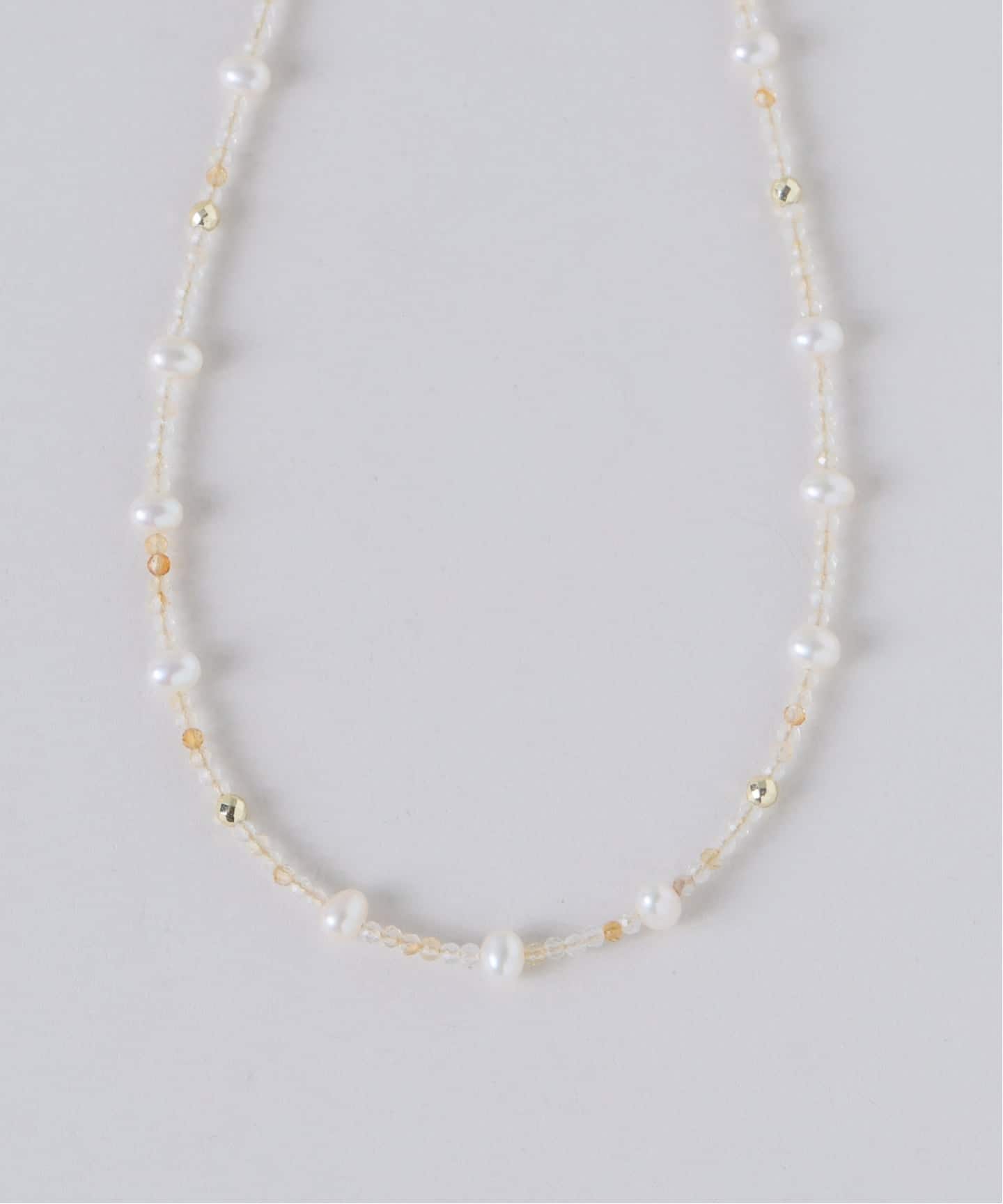パ*ピ様 値下　ほぼ新品PEARL MINTK14 WHITE GOLD50cm MIHOKO SAKAI/ミホコサカイ ポイントSパールネックレス（ネックレス