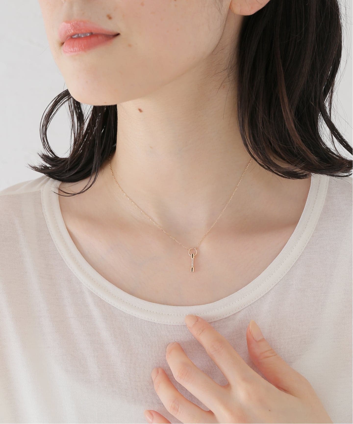 Hirotaka/ヒロタカ PUNCTURE Spear Diamond Necklace（ネックレス
