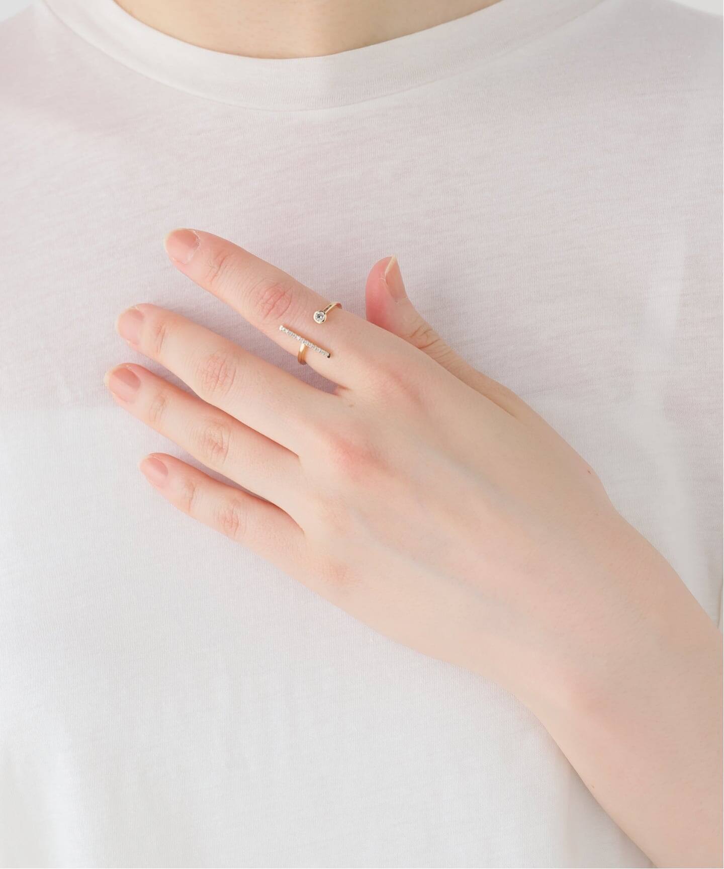 Hirotaka/ヒロタカ Gossamer Short Diamond Ring（リング）｜NOBLE