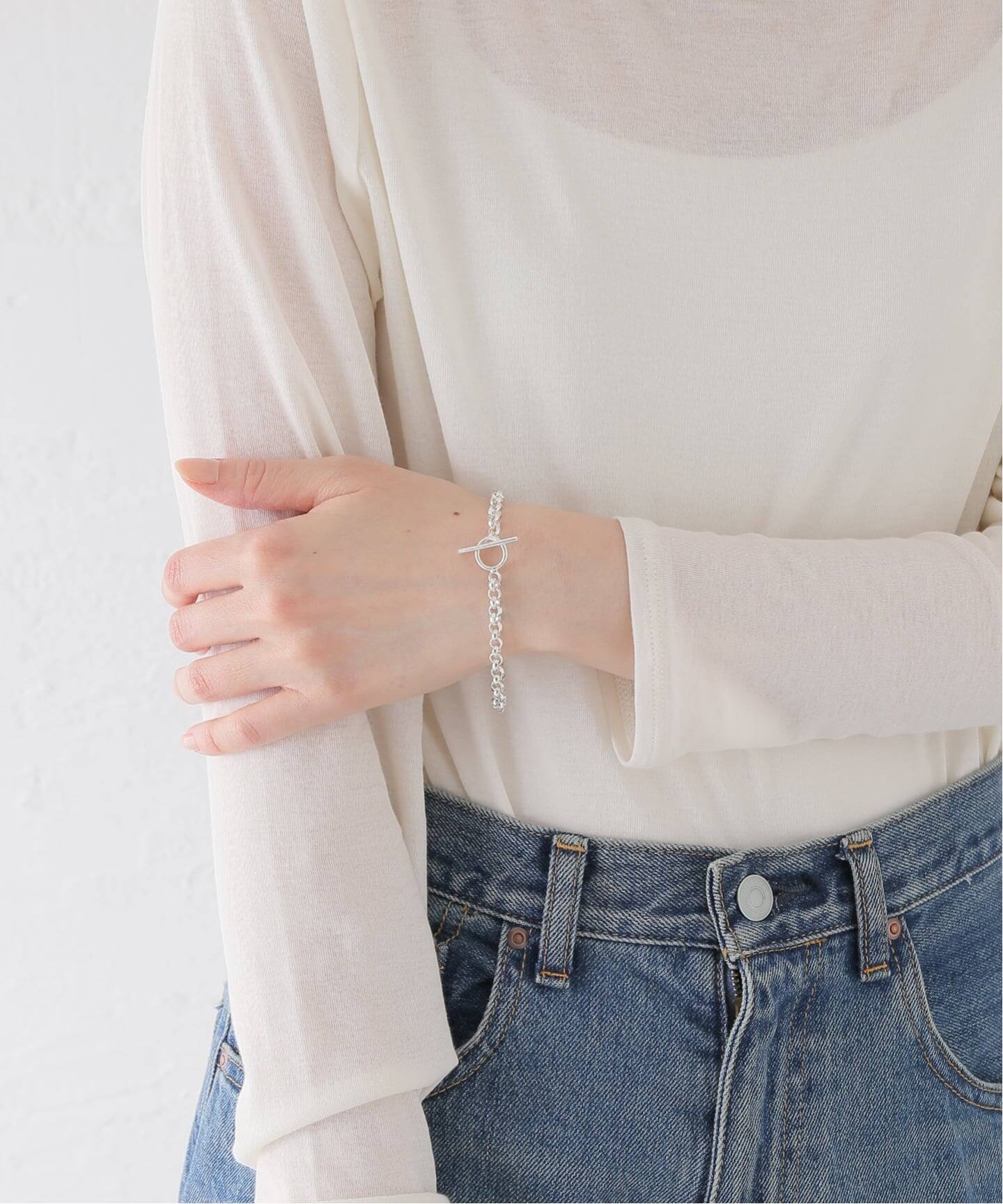 NINA&JULES　シルバー925　バングル　ニナエジュール Nina&Jules/ニナ・エ・ジュール Louise Chain Bracelet（ブレスレット