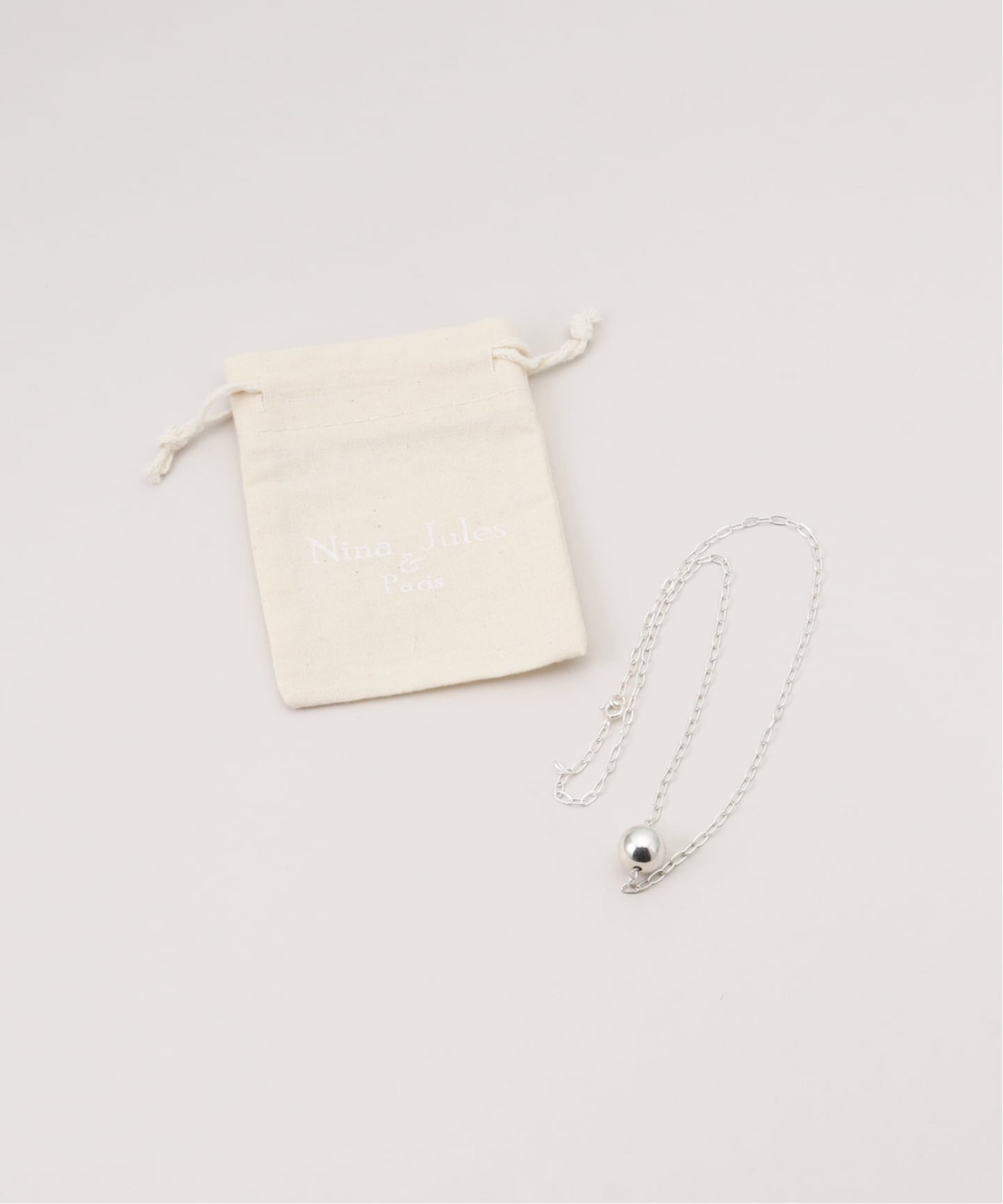 Nina&Jules/ニナ・エ・ジュールSingle Ball Chain Necklace