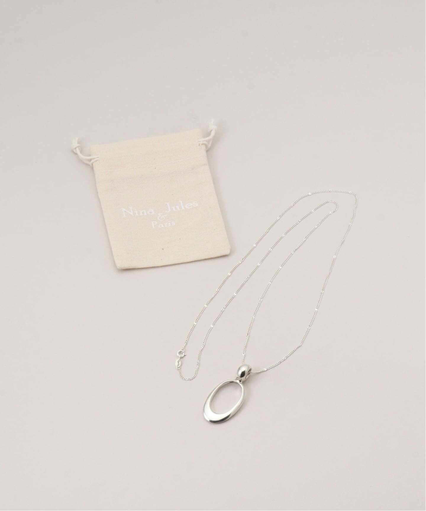 Nina&Jules/ニナ・エ・ジュールOval Pendant necklace 70cm