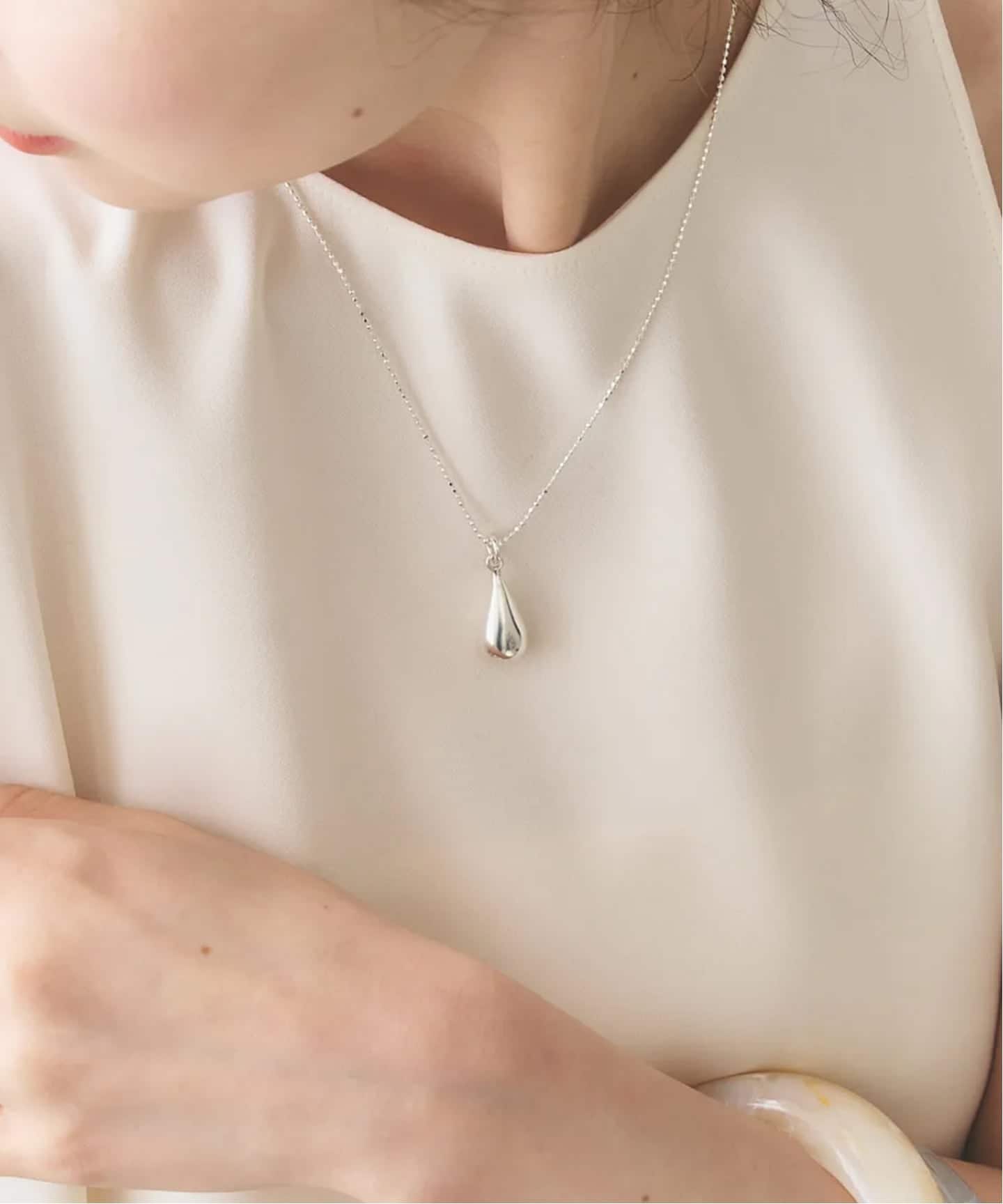 Nina&Jules/ニナ・エ・ジュール Drop Pendant necklace 40cm