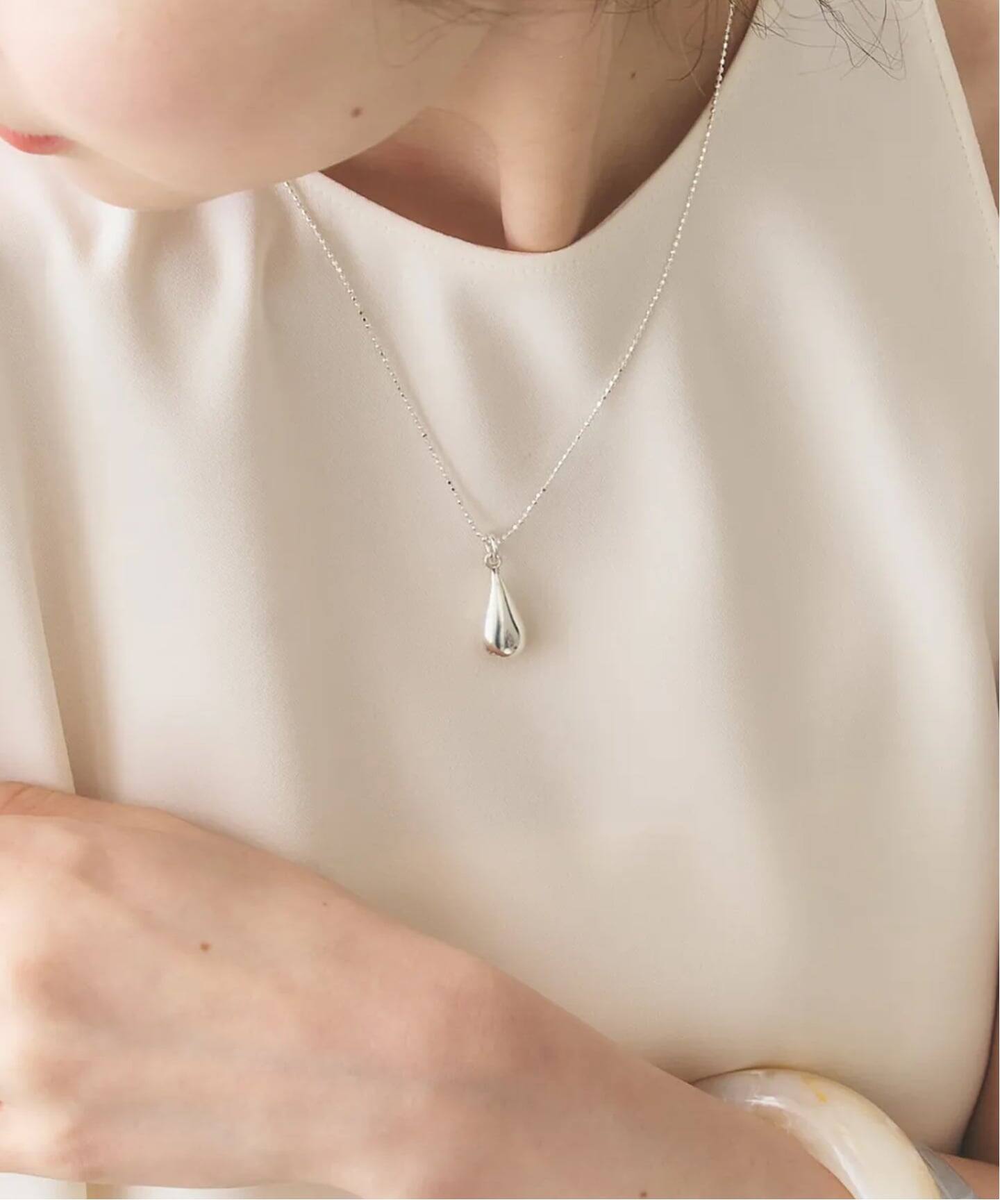 Nina&Jules/ニナ・エ・ジュール Drop Pendant necklace 40cm 