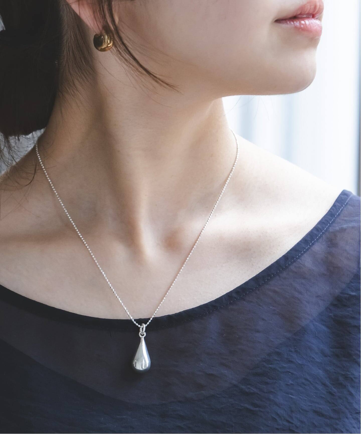 Nina&Jules/ニナ・エ・ジュール Drop Pendant necklace 40cm 