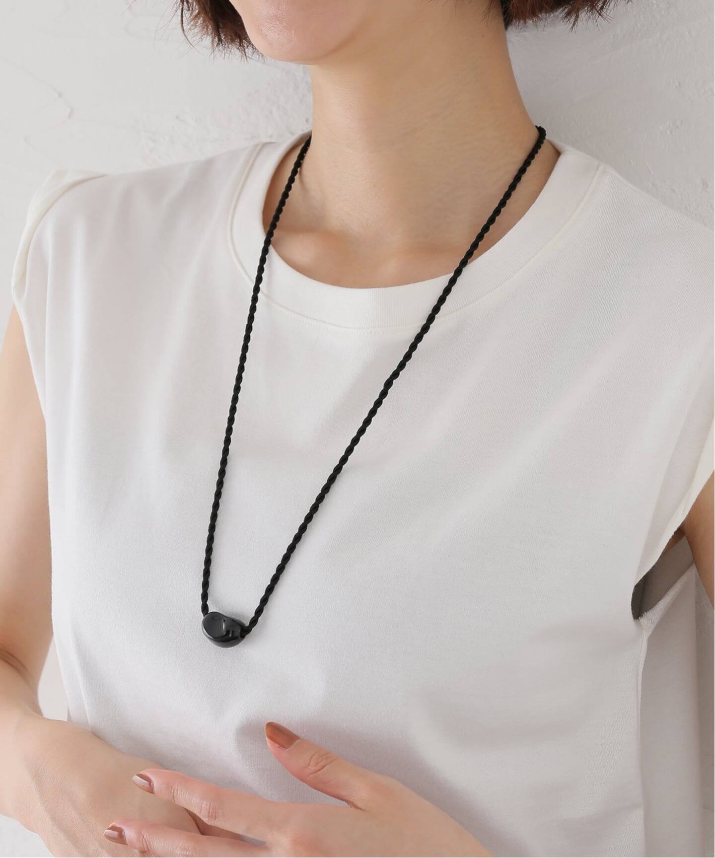JAMIRAY/ジャミレイ MINI BEAN SILK CORD NECKLACE（ネックレス