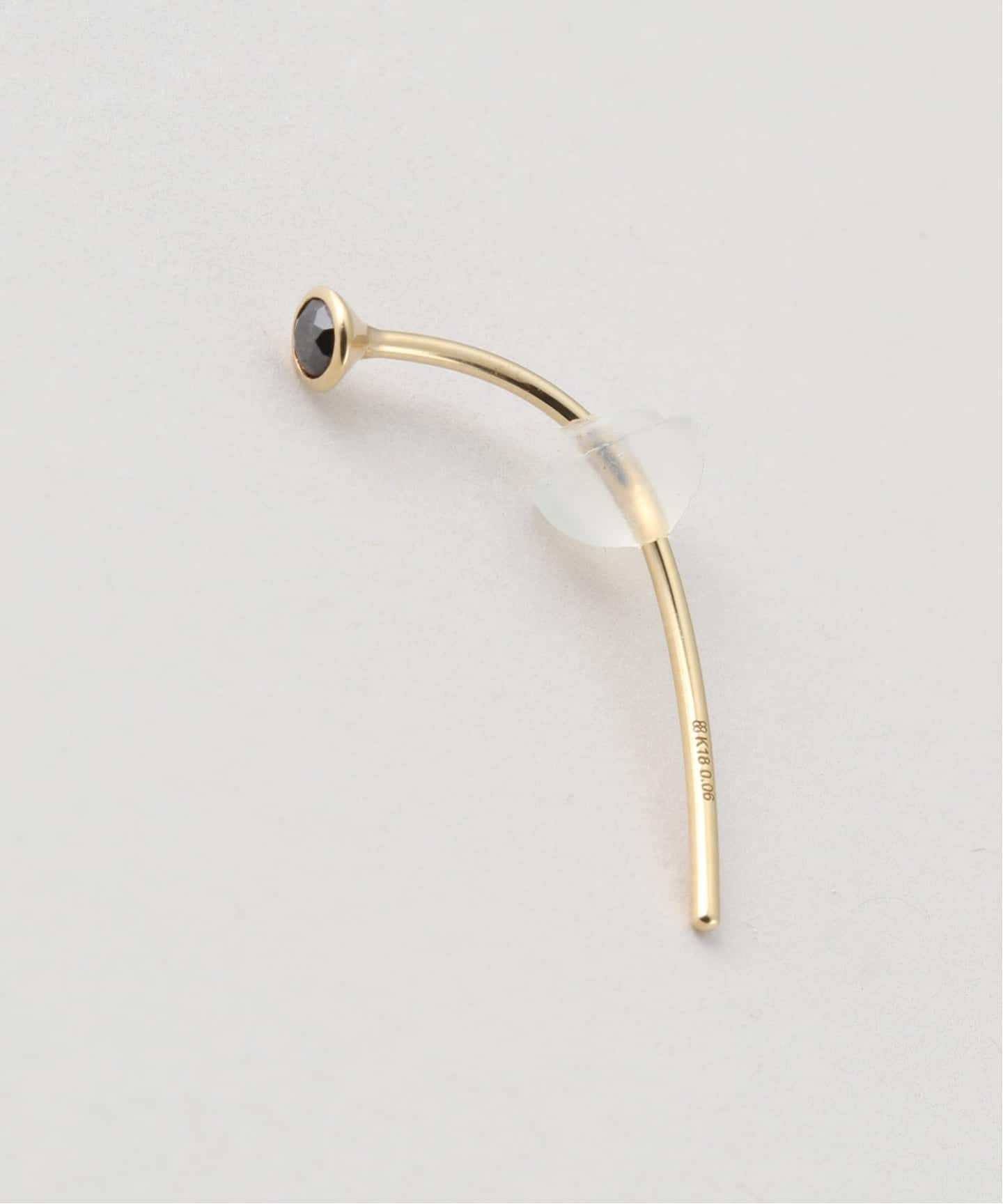 Hirotaka ダイアモンドバーアロー片耳ピアス 10K Hirotaka/ヒロタカ Diamond Short Arrow（ピアス（片耳用））｜NOBLE