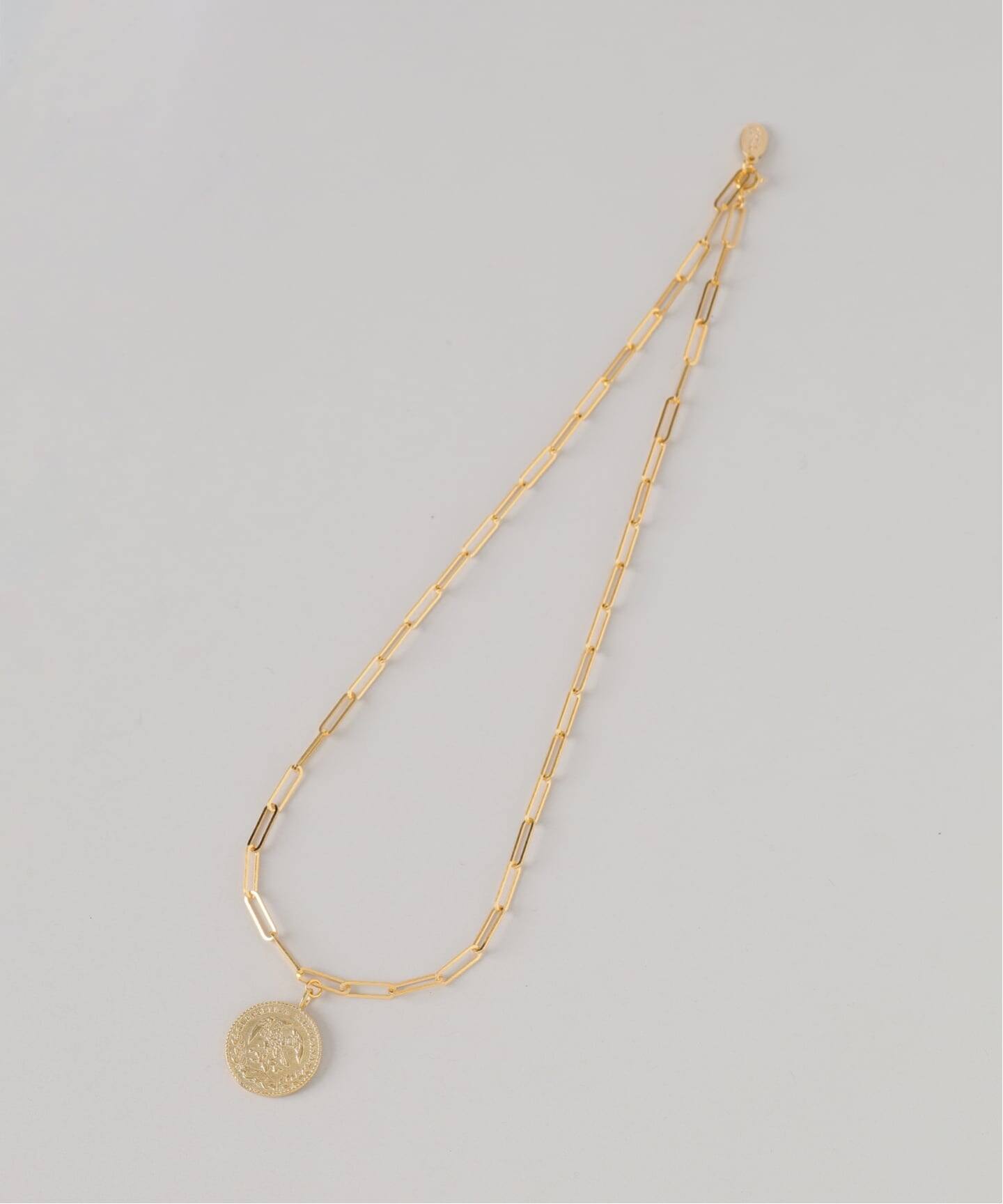 chibi jewels/チビジュエルズ rectangle chain Mex Coin Necklace