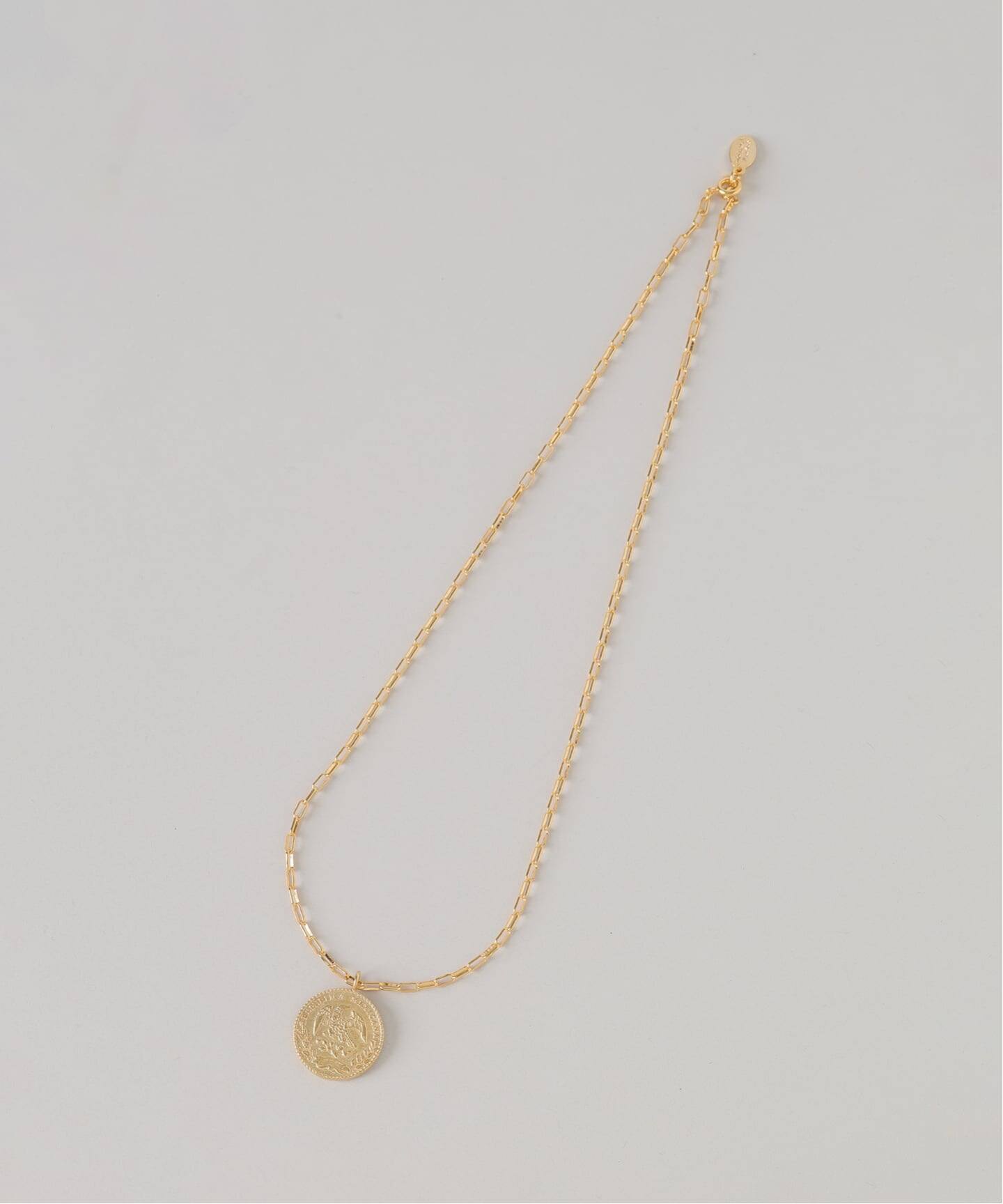 chibi jewels/チビジュエルズ mini rectangle chain Mex Coin necklace