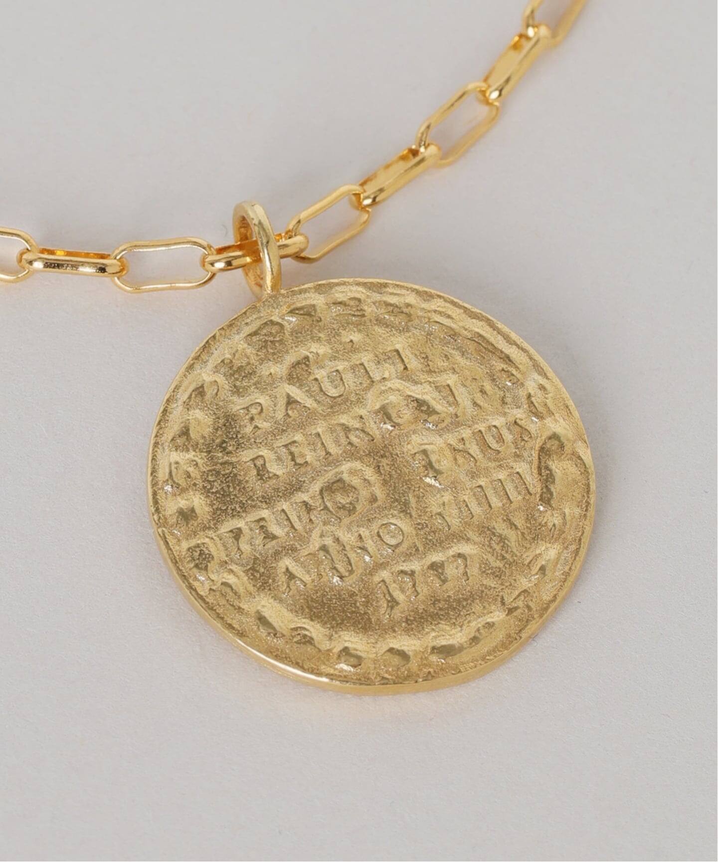 chibi jewels/チビジュエルズ mini rectangle chain Mex Coin necklace