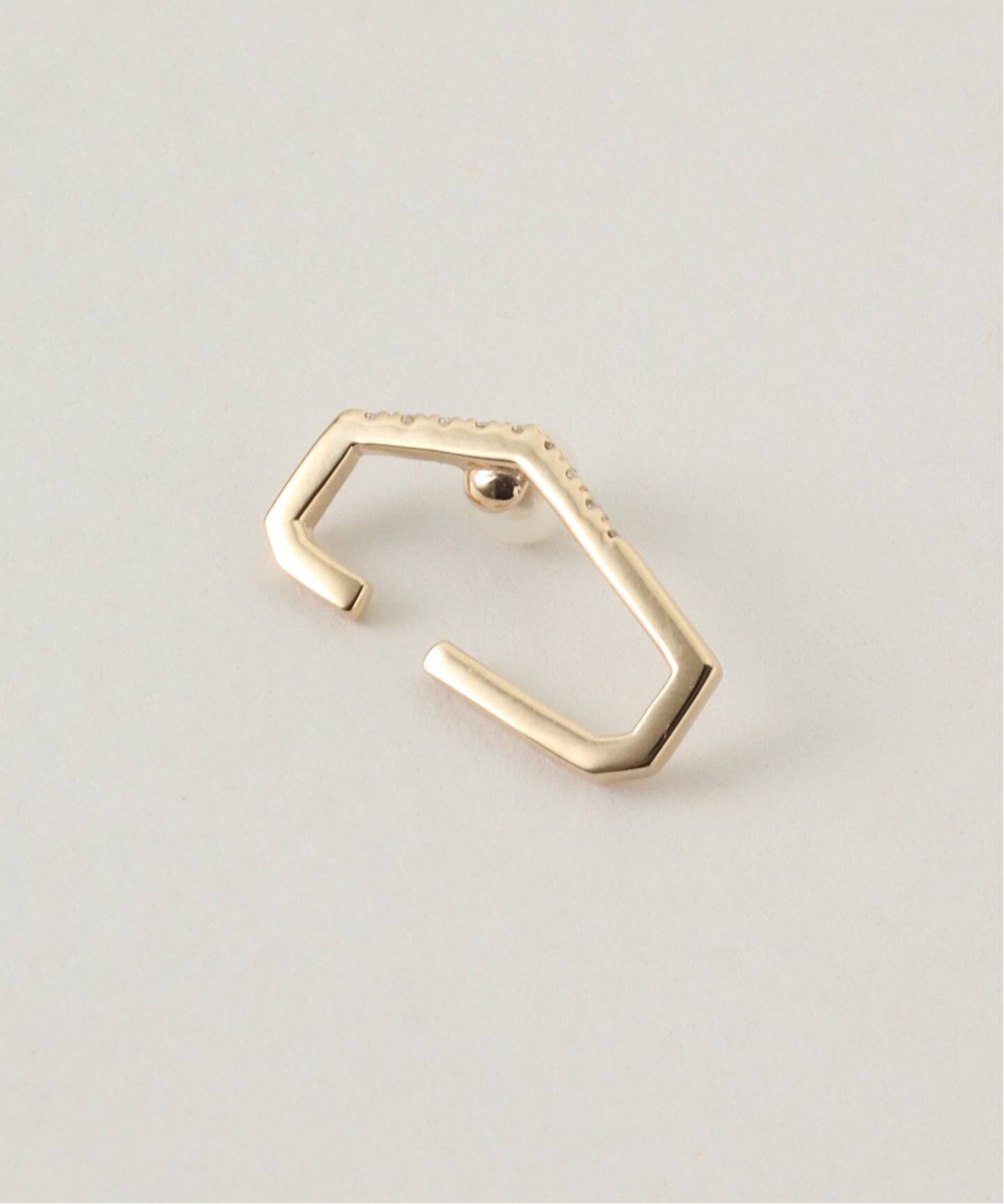 Hirotaka/ヒロタカ MANHATTAN Polygon Diamond Pearl（ピアス（片耳用 